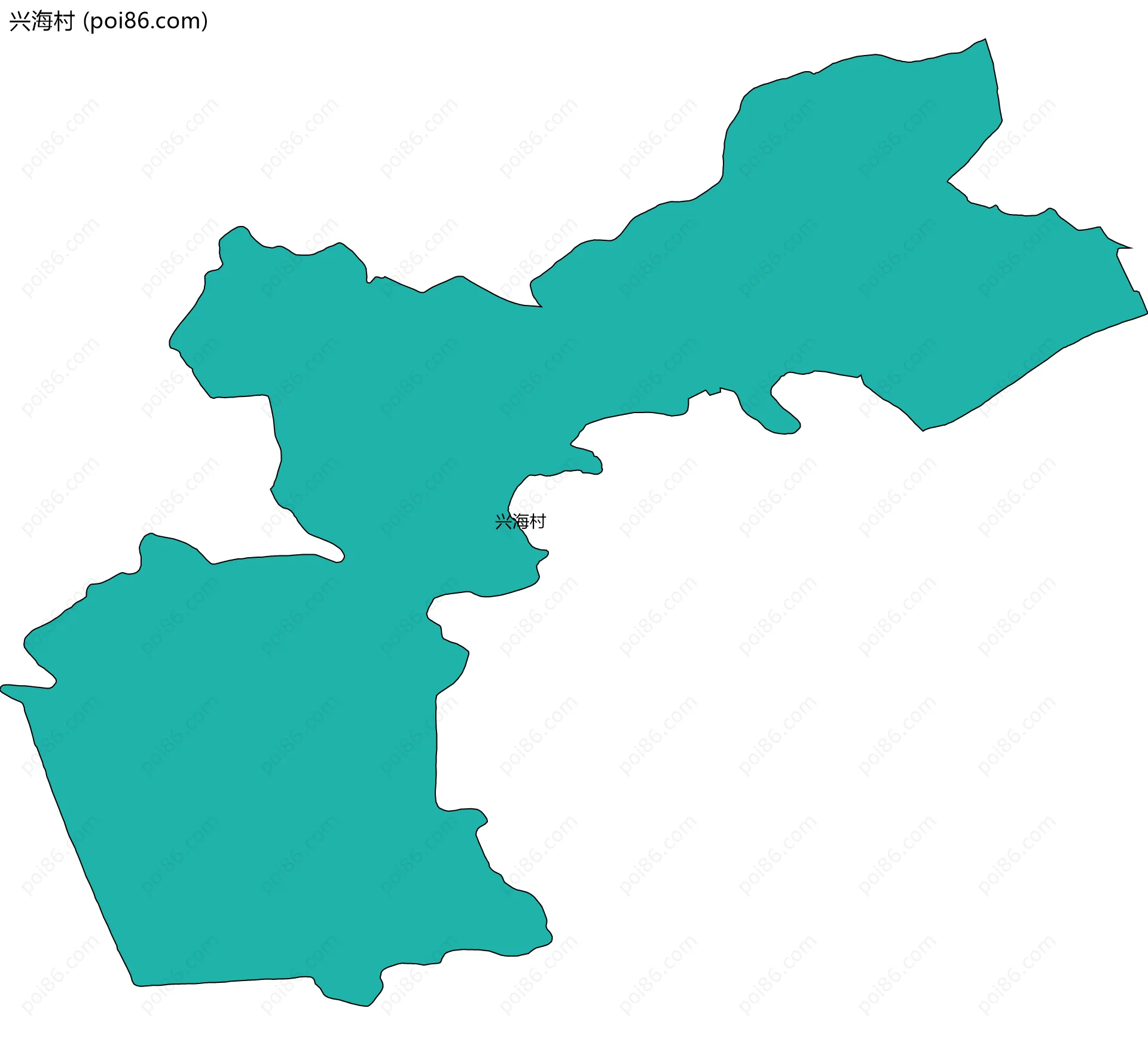 兴海村边界地图