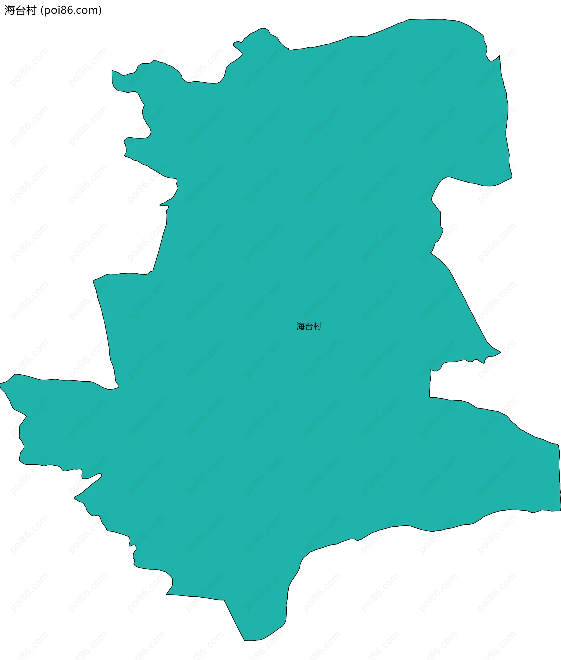 海台村边界地图