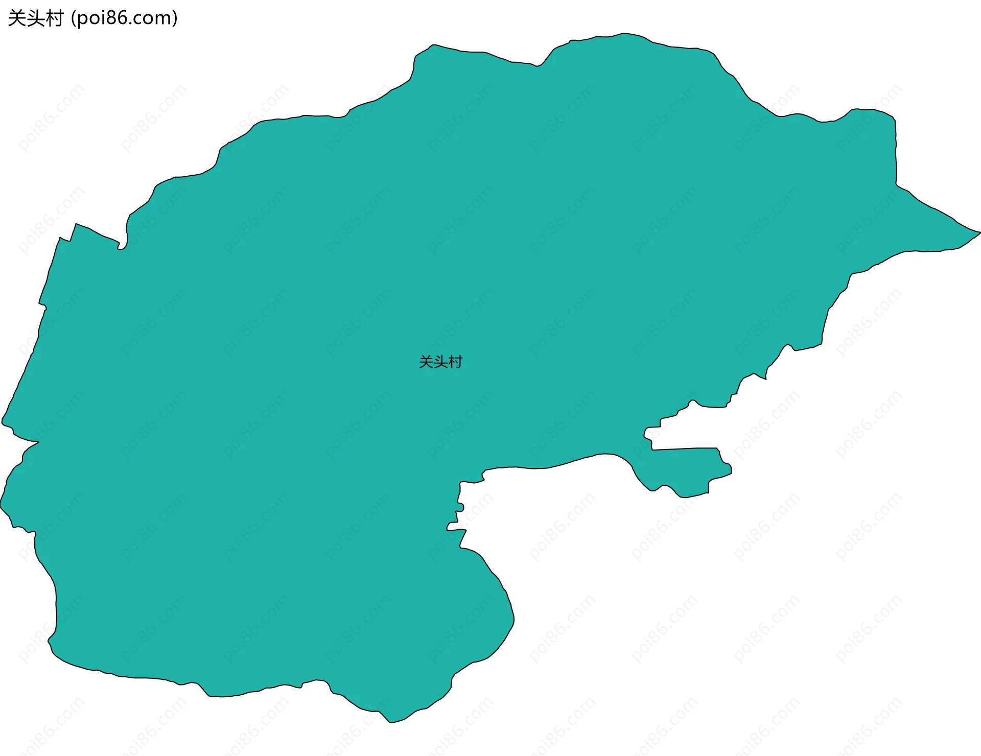 关头村边界地图