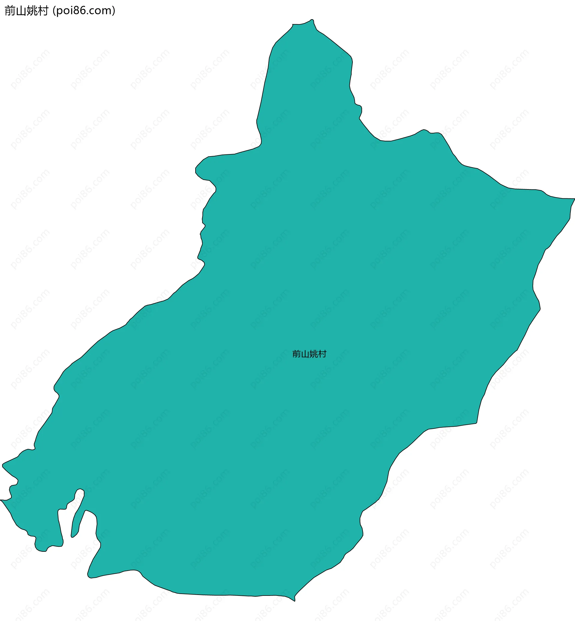 前山姚村边界地图