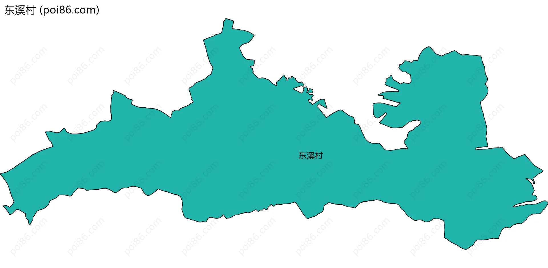 东溪村边界地图