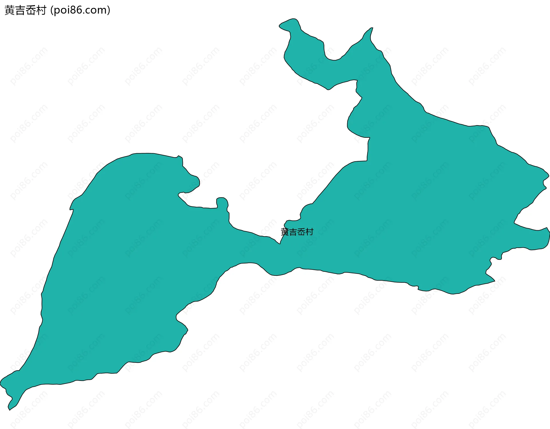 黄吉岙村边界地图