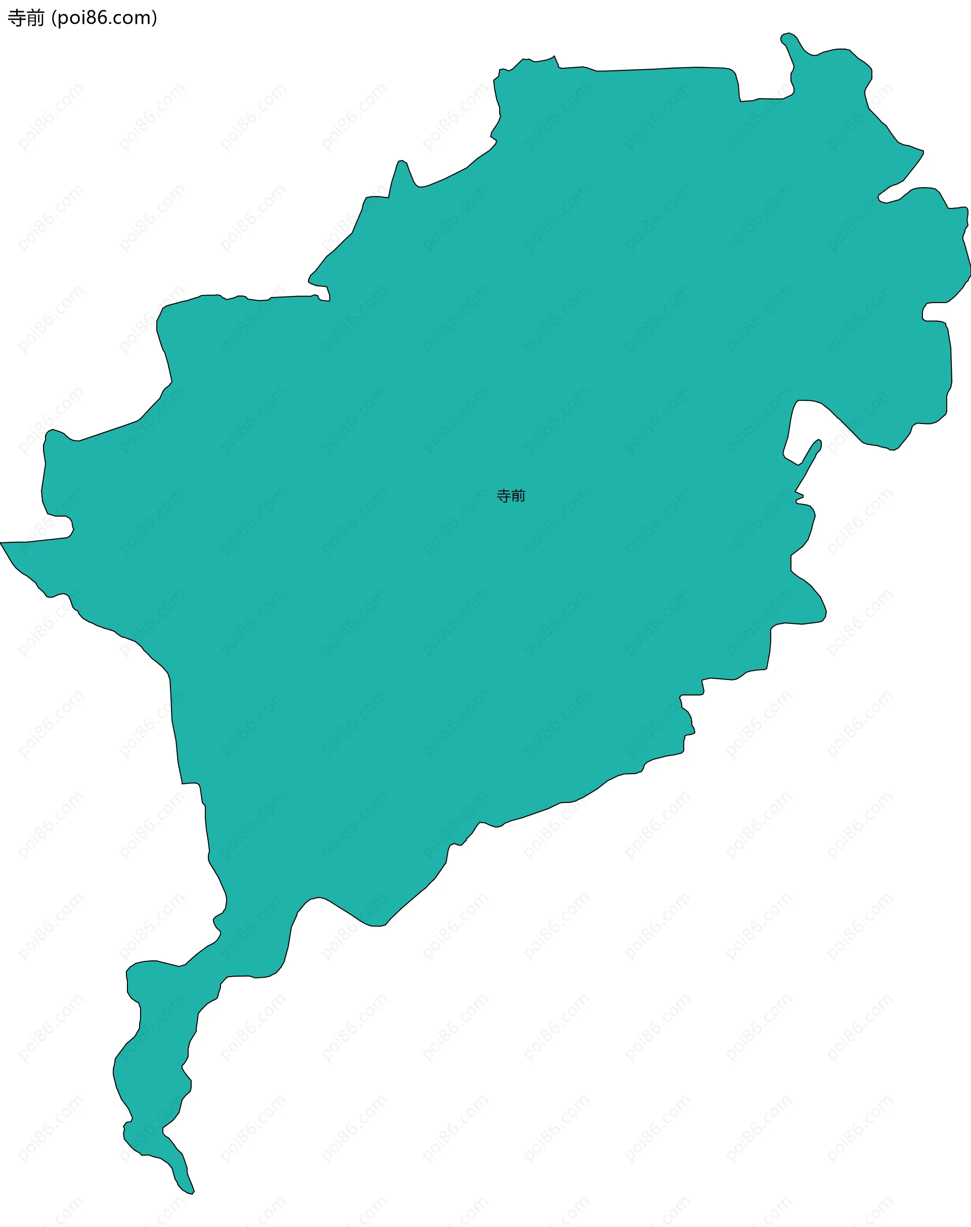 寺前边界地图
