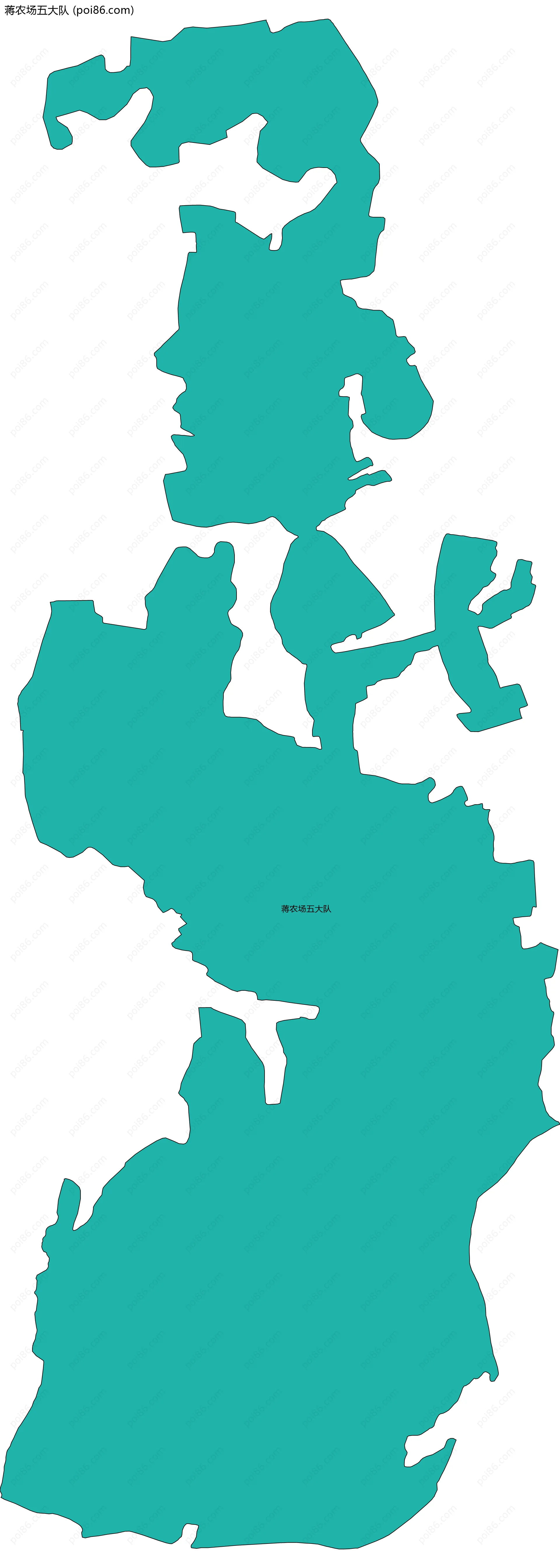 蒋农场五大队边界地图