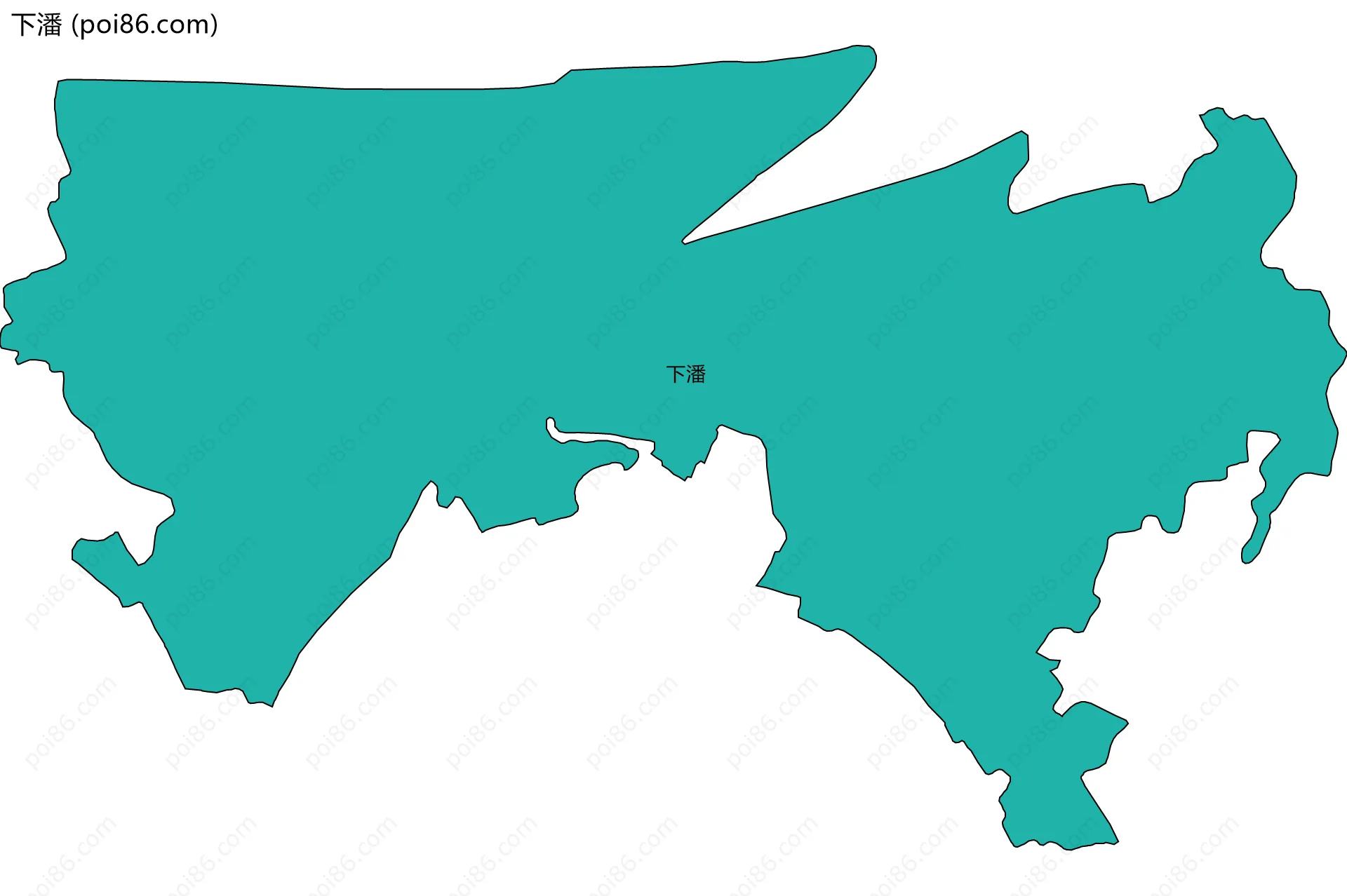 下潘边界地图