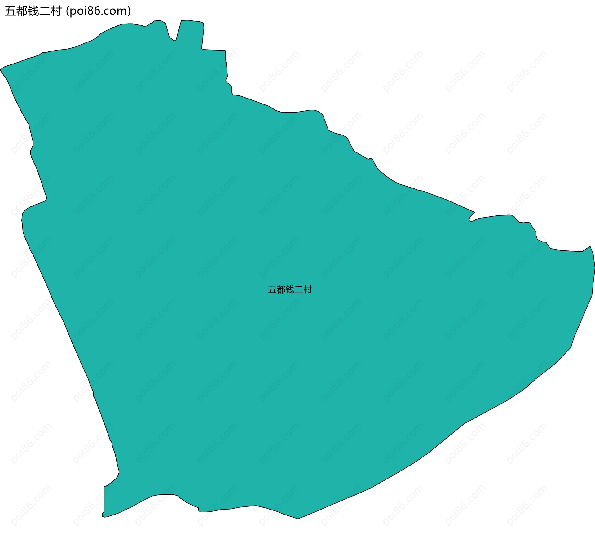 五都钱二村边界地图