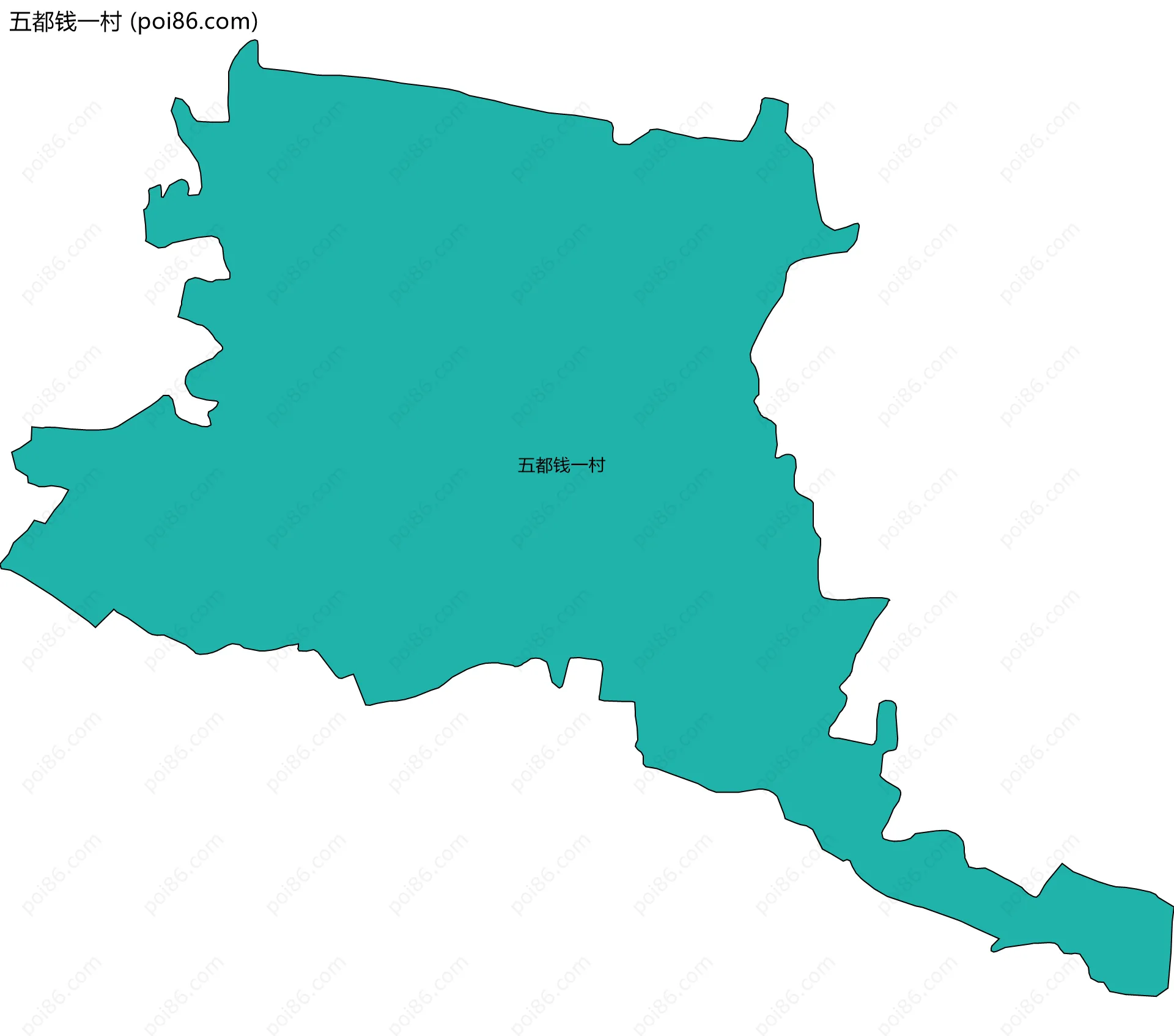 五都钱一村边界地图