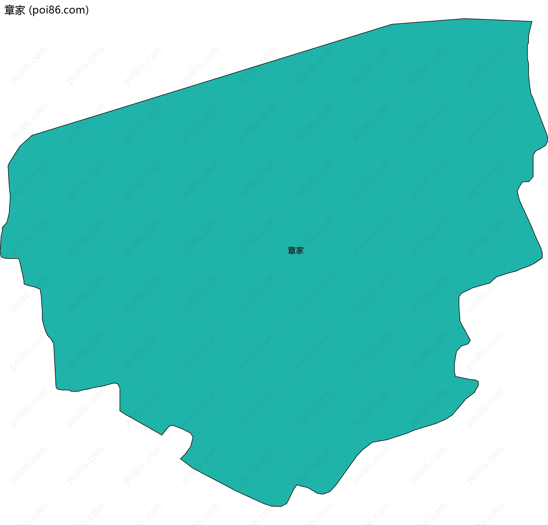章家边界地图