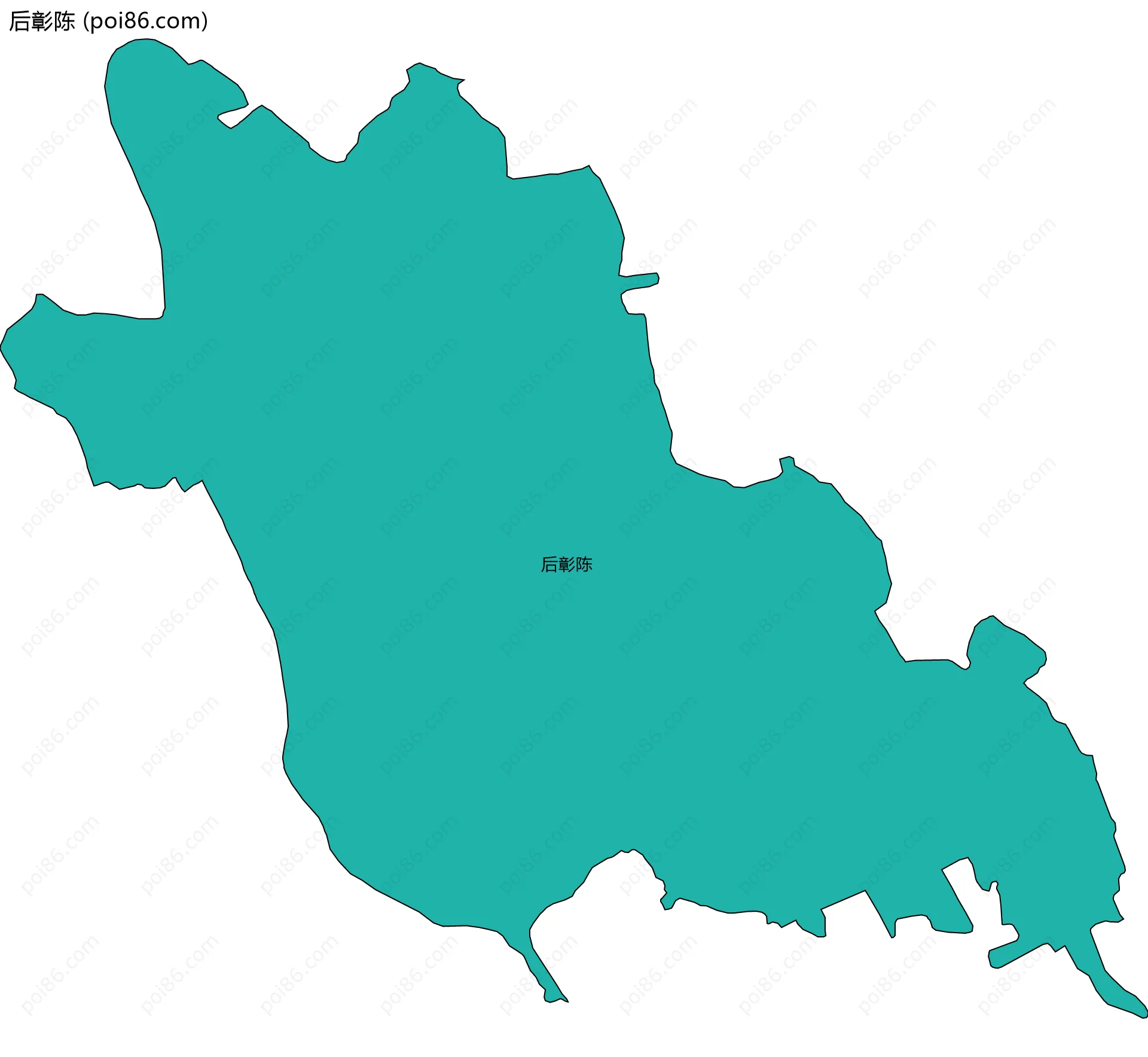 后彰陈边界地图