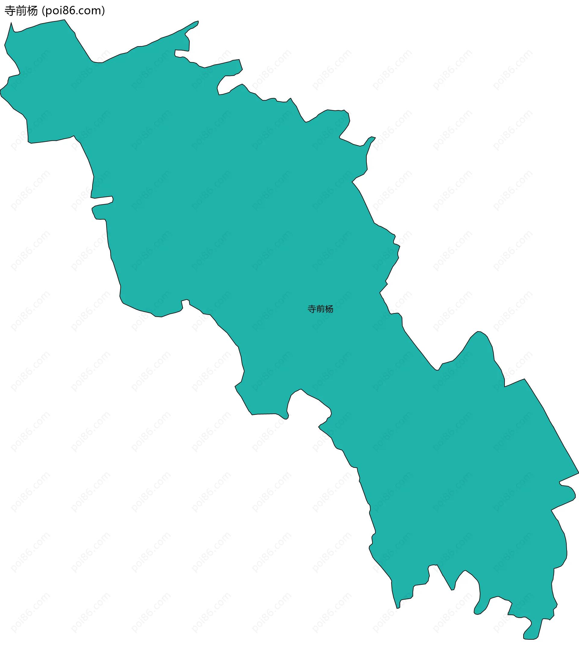 寺前杨边界地图