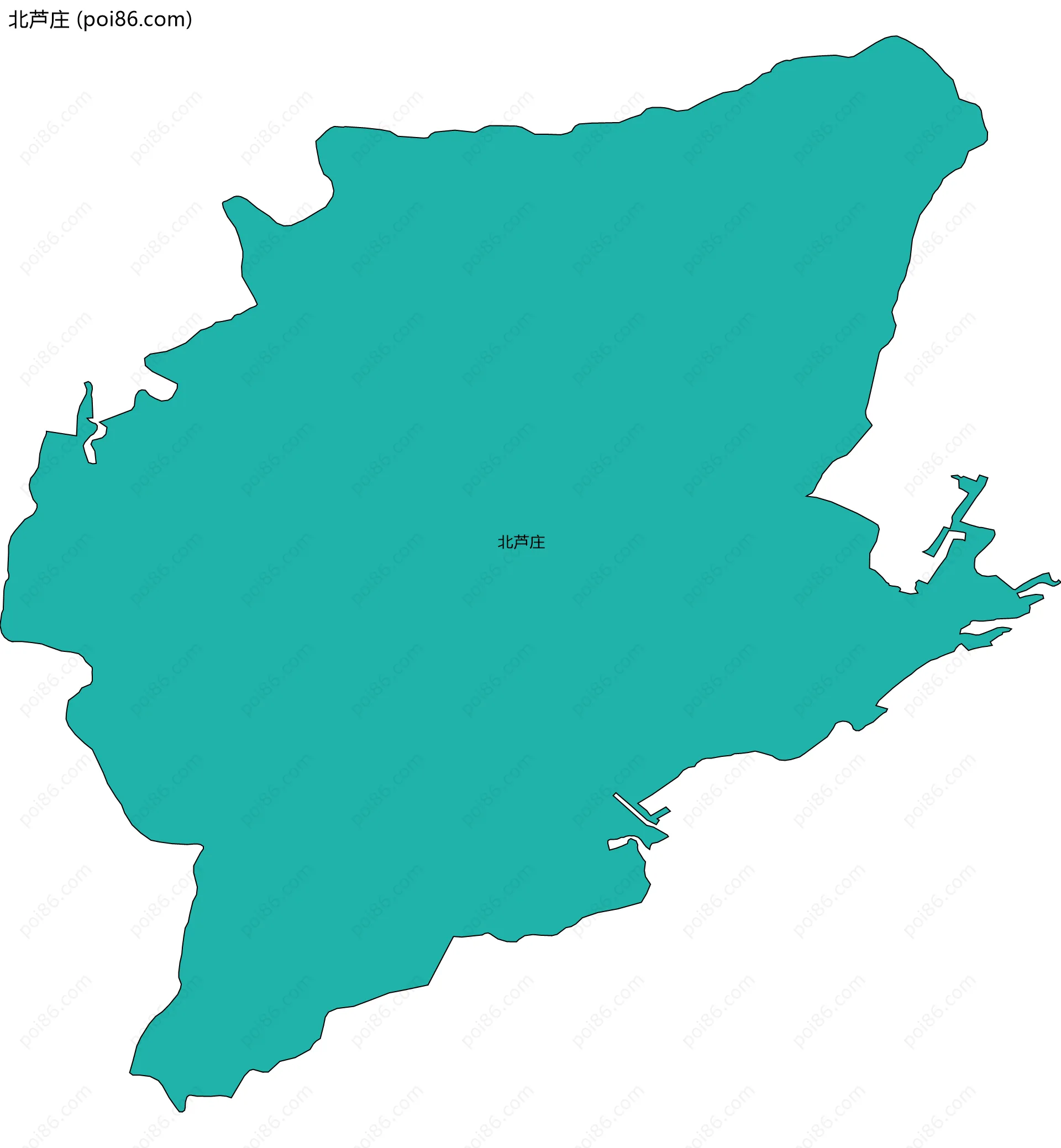 北芦庄边界地图