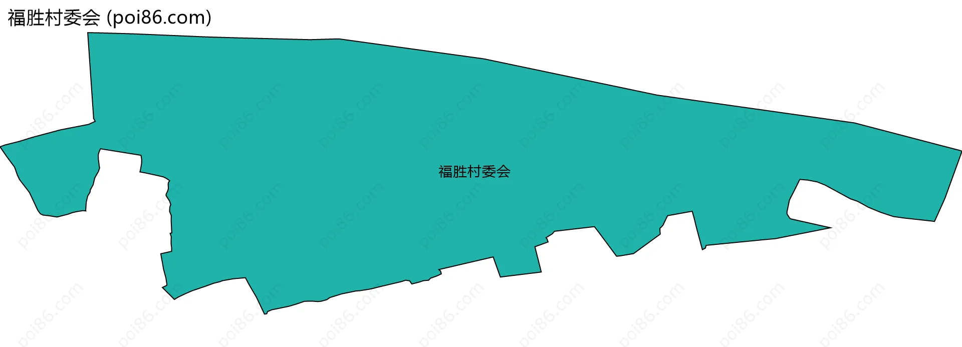 福胜村委会边界地图