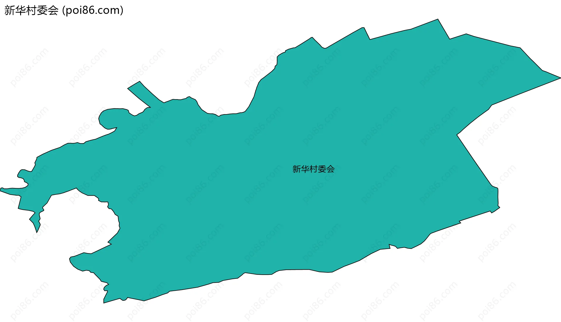新华村委会边界地图
