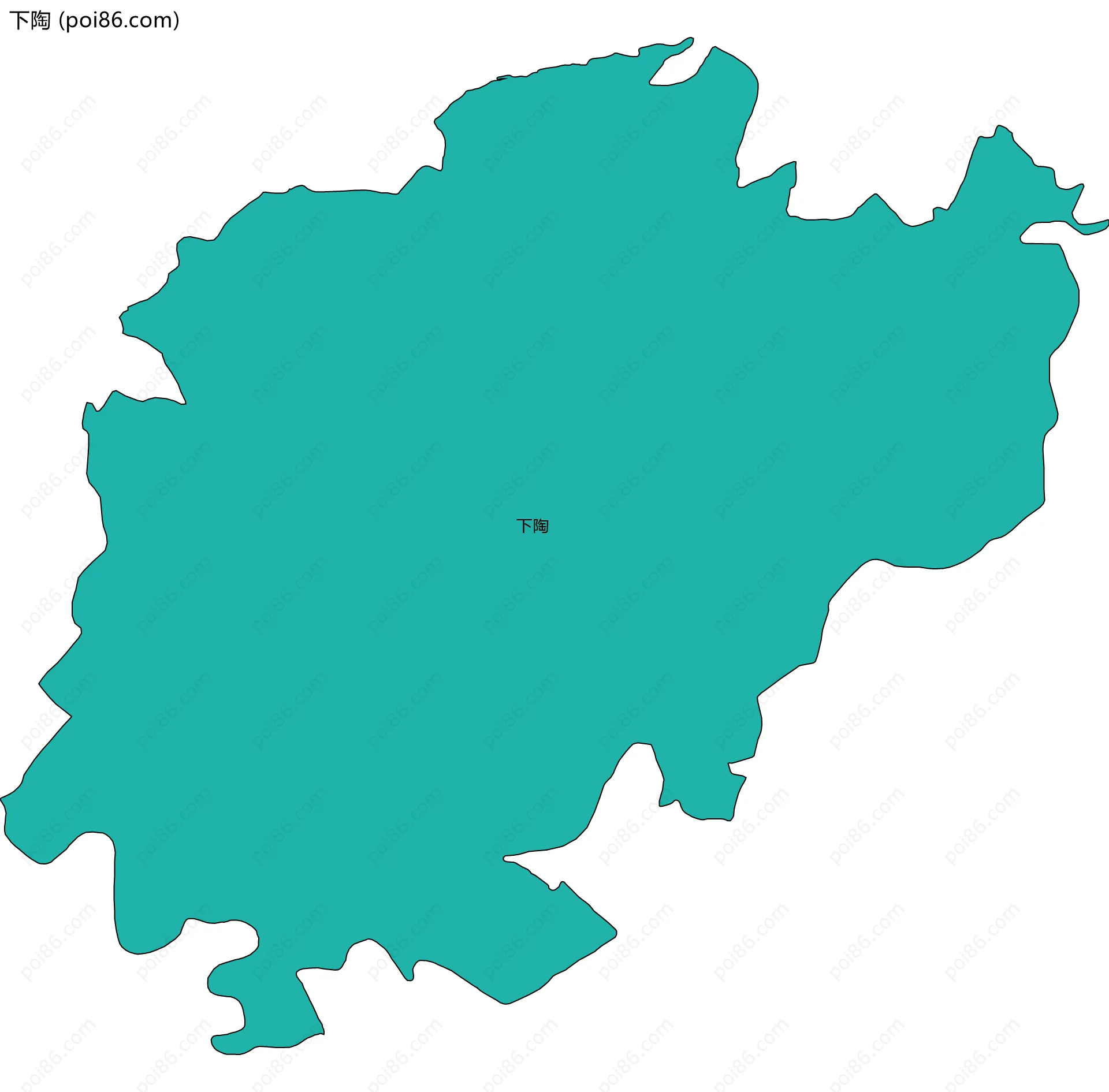 下陶边界地图
