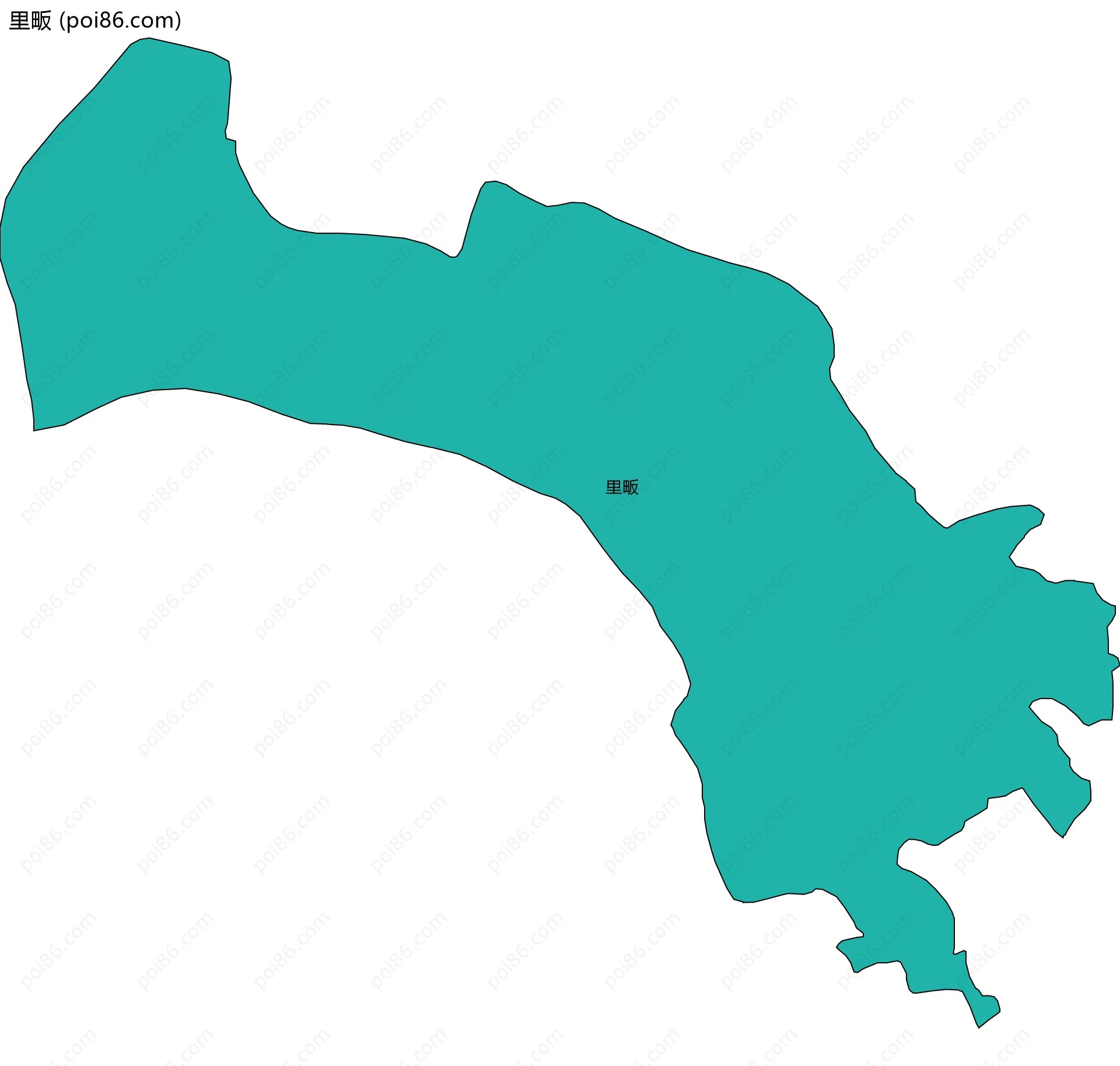 里畈边界地图