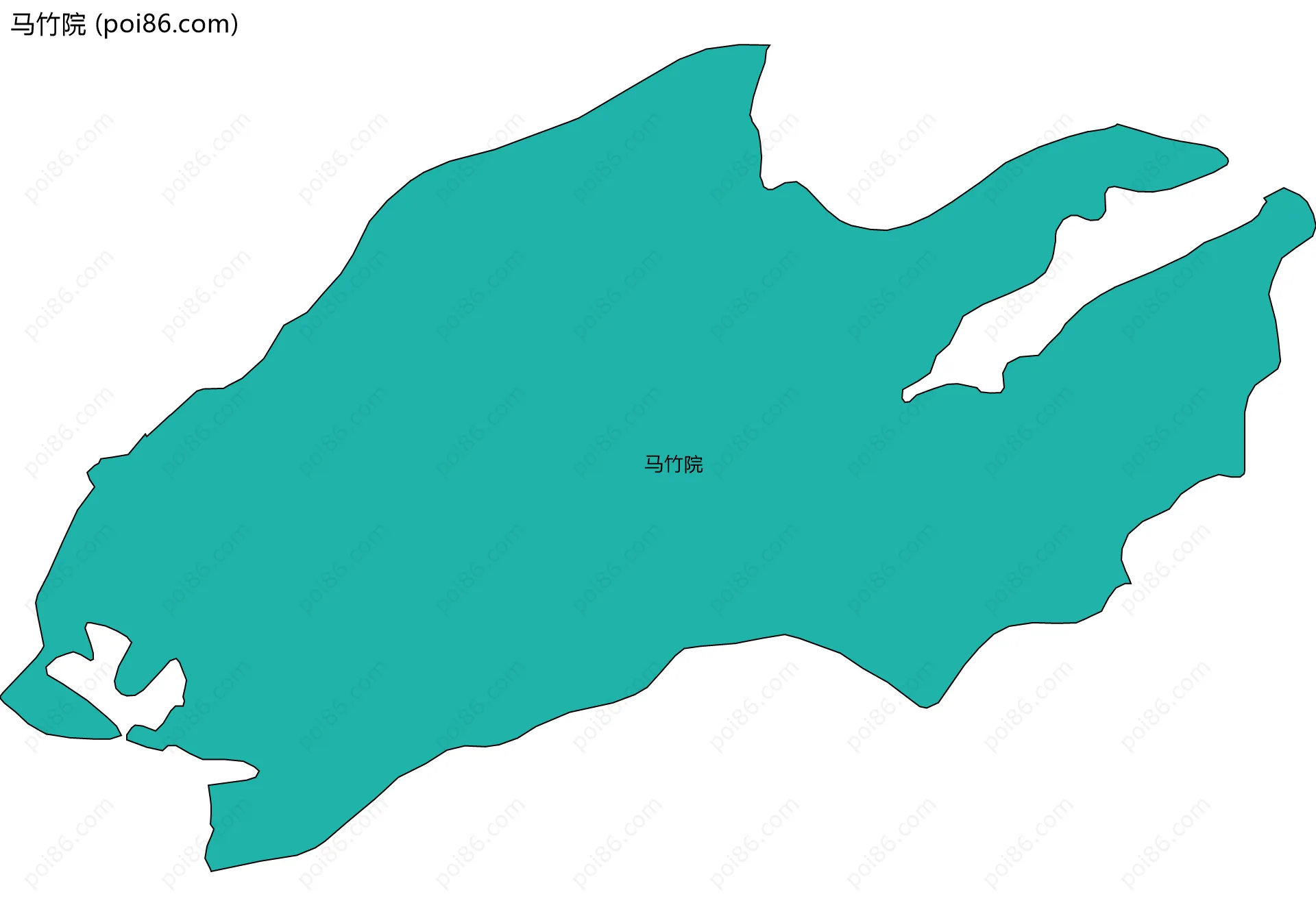 马竹院边界地图