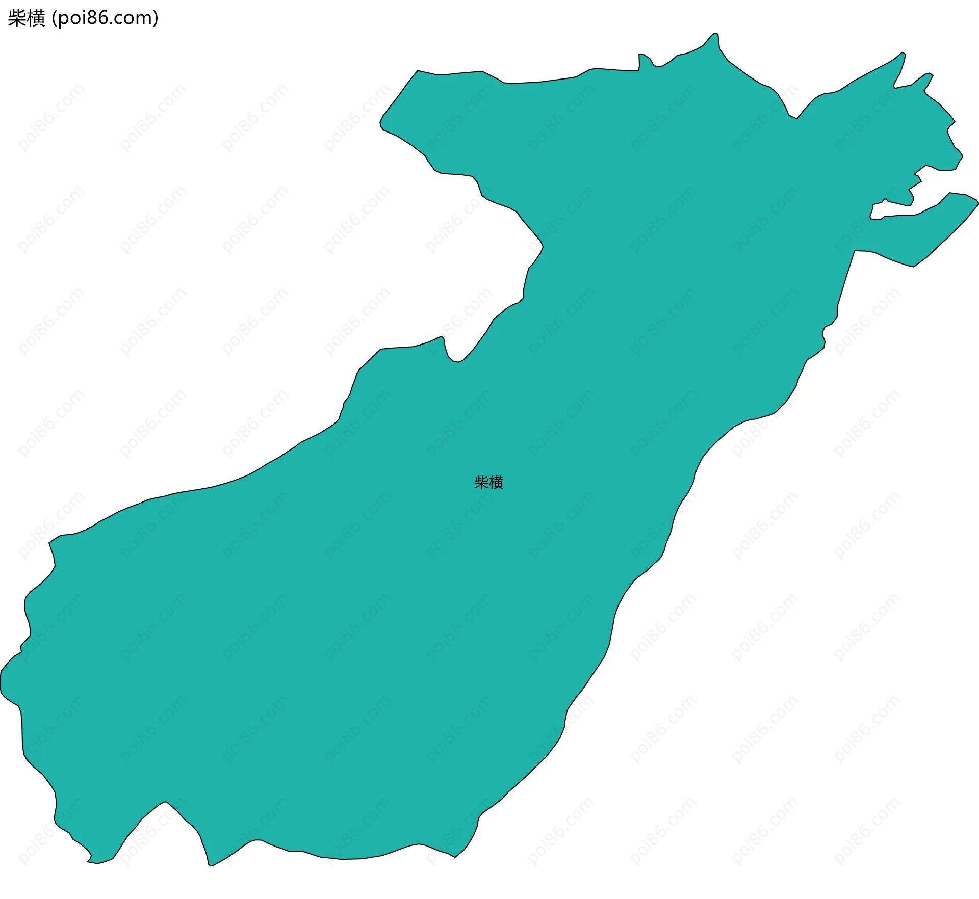 柴横边界地图