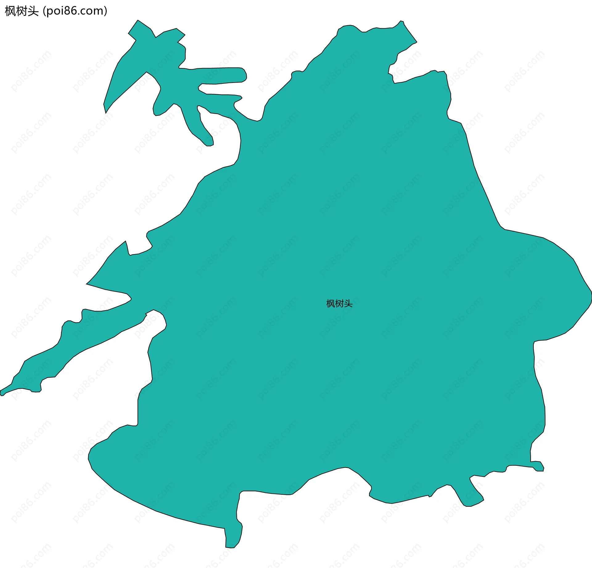 枫树头边界地图