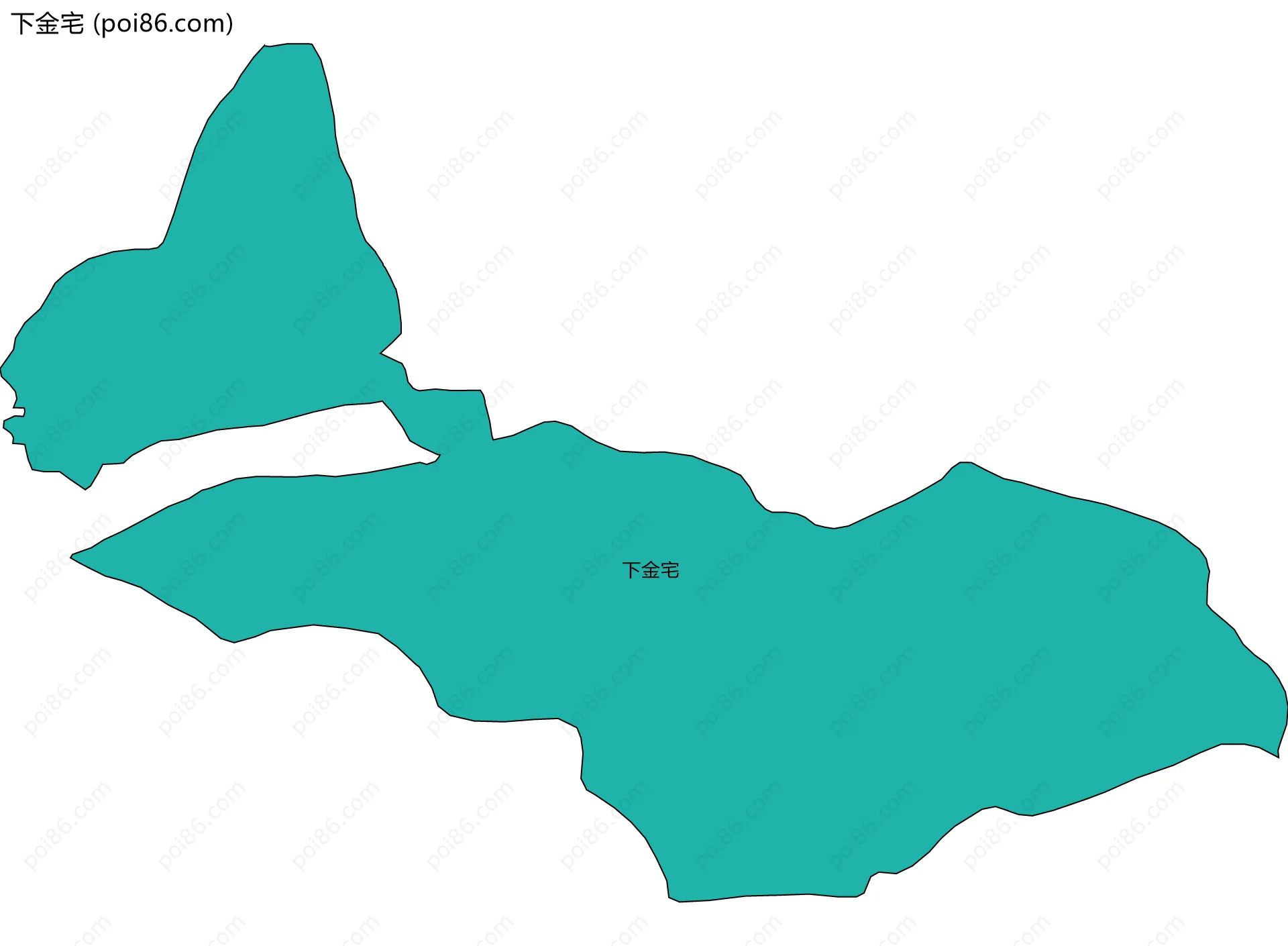 下金宅边界地图