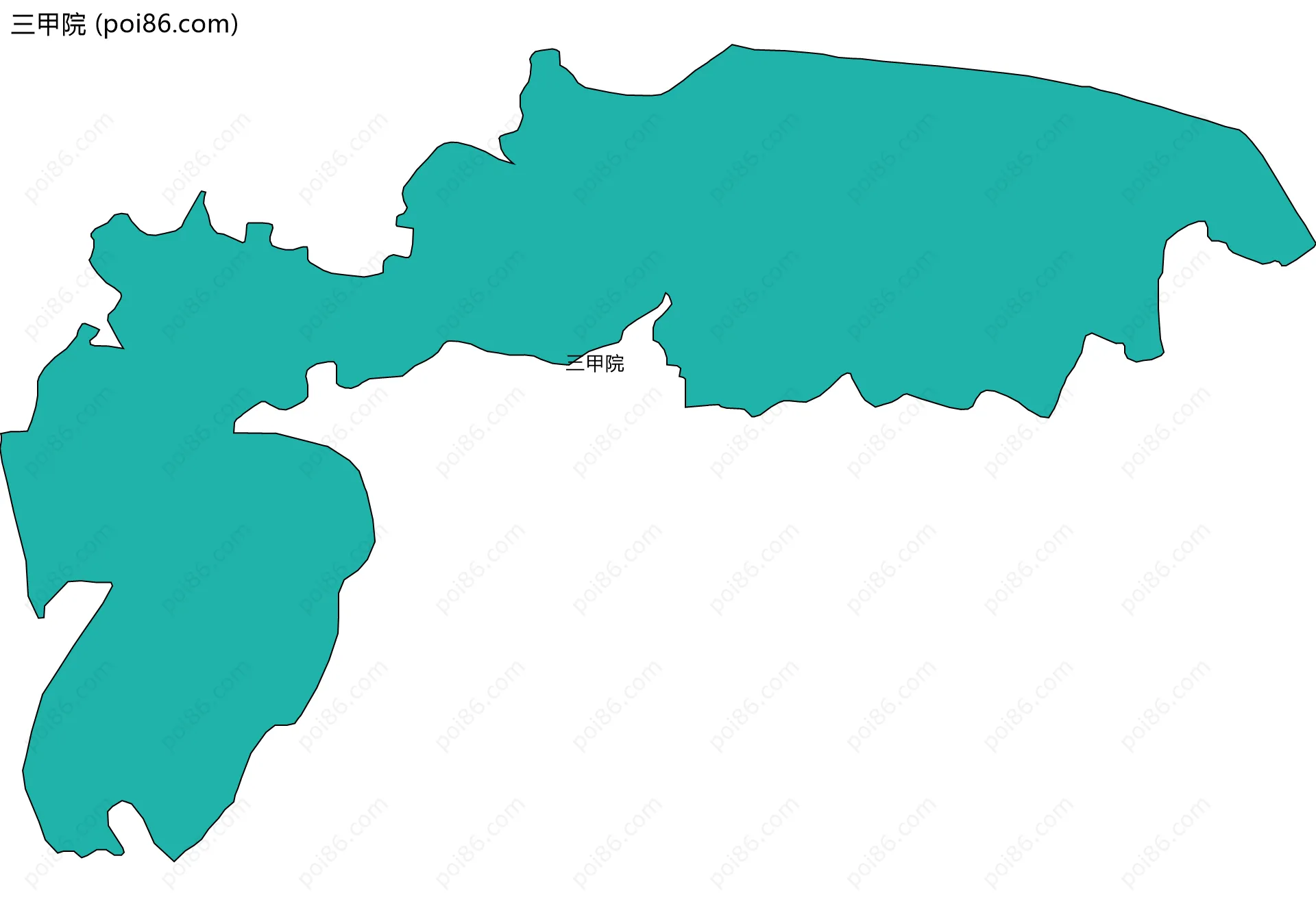 三甲院边界地图