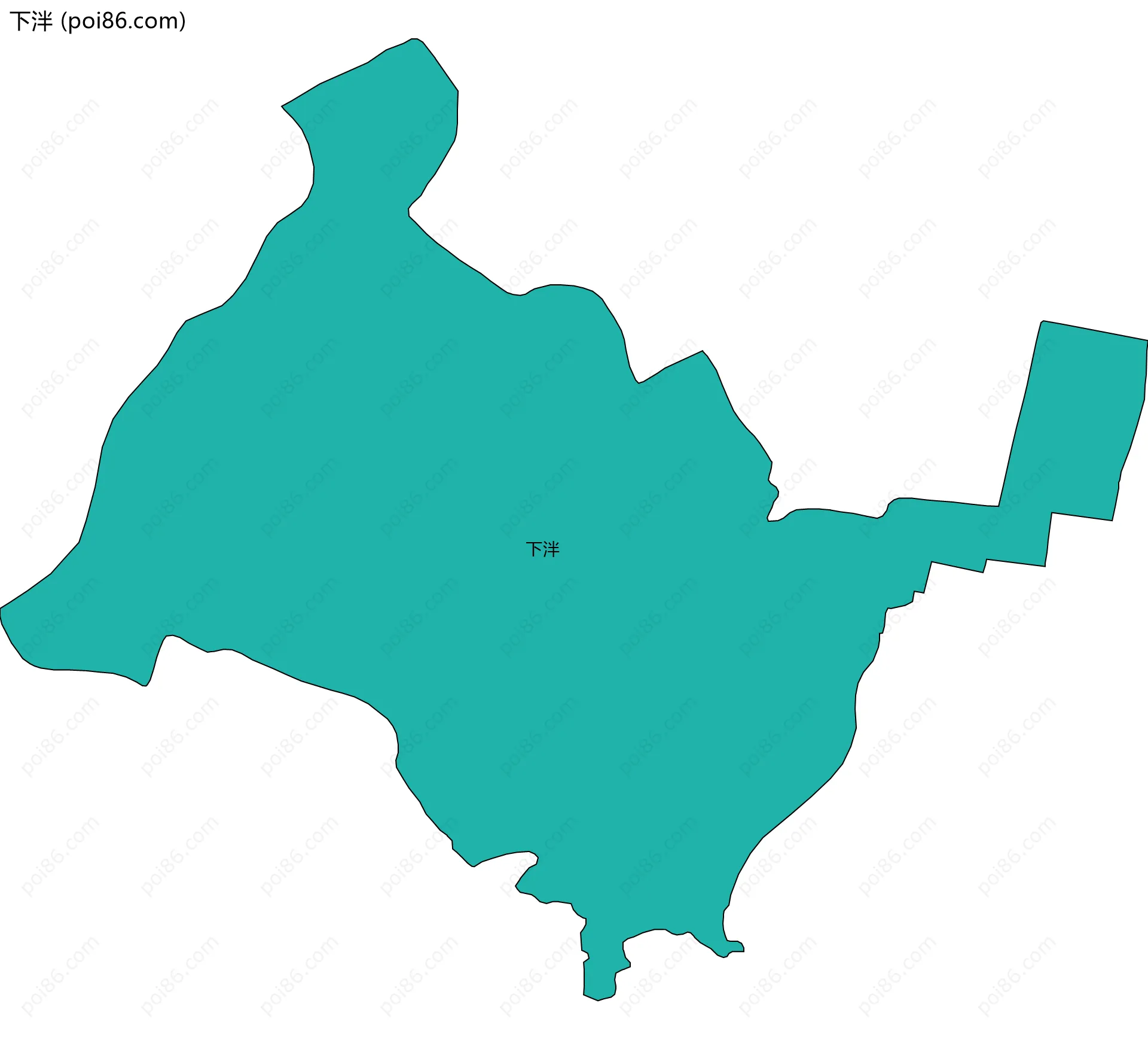 下泮边界地图
