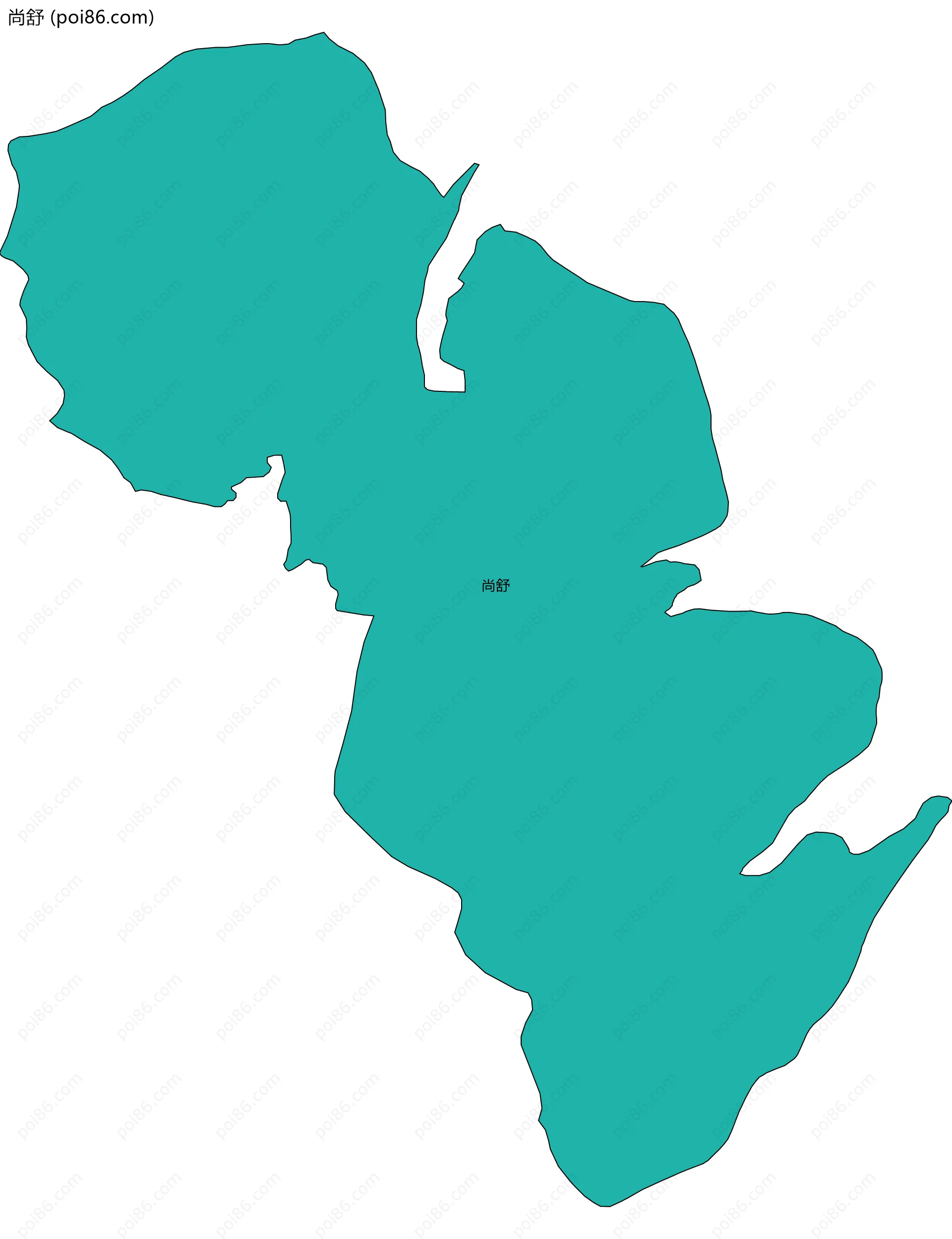 尚舒边界地图
