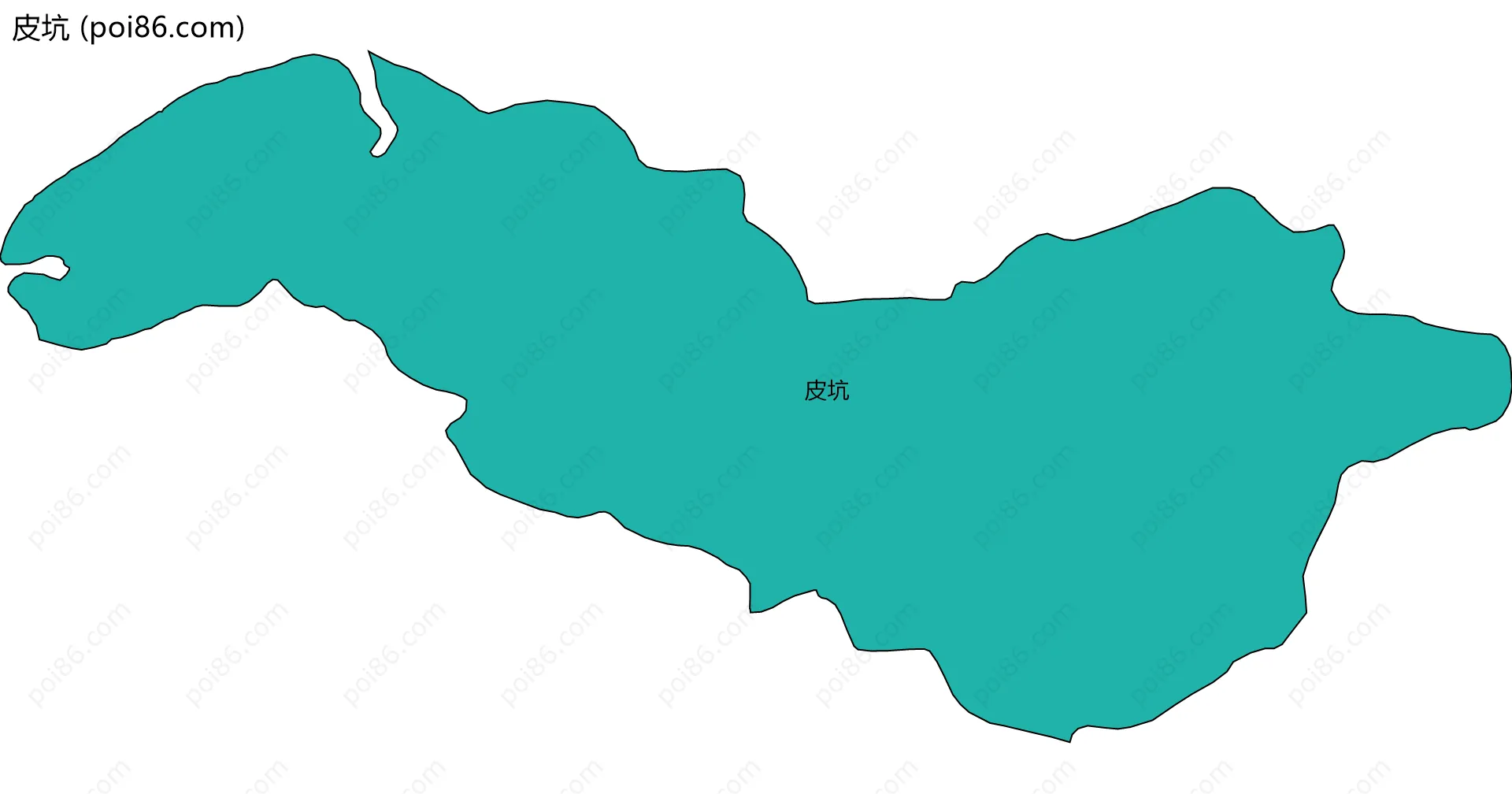 皮坑边界地图