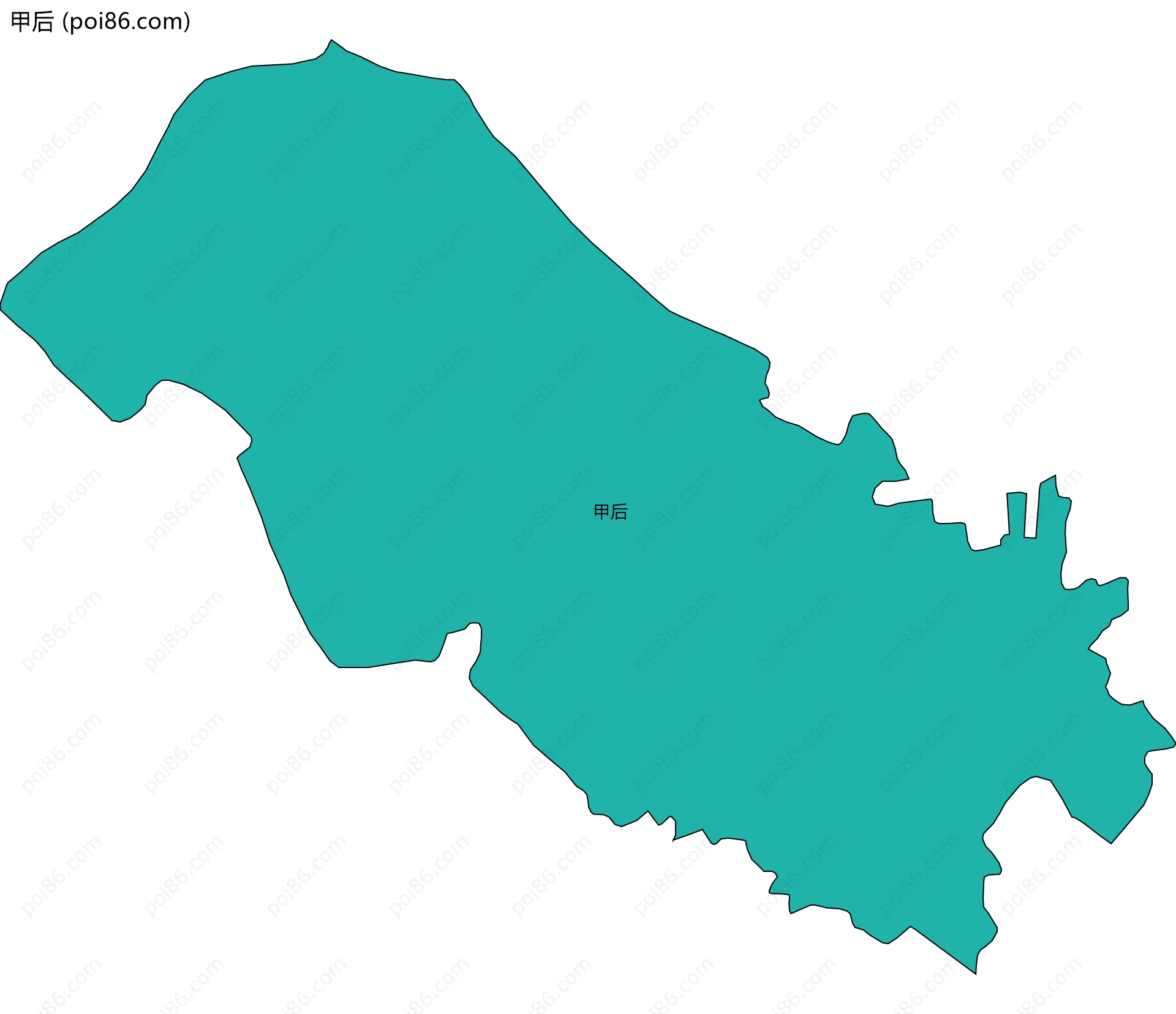 甲后边界地图