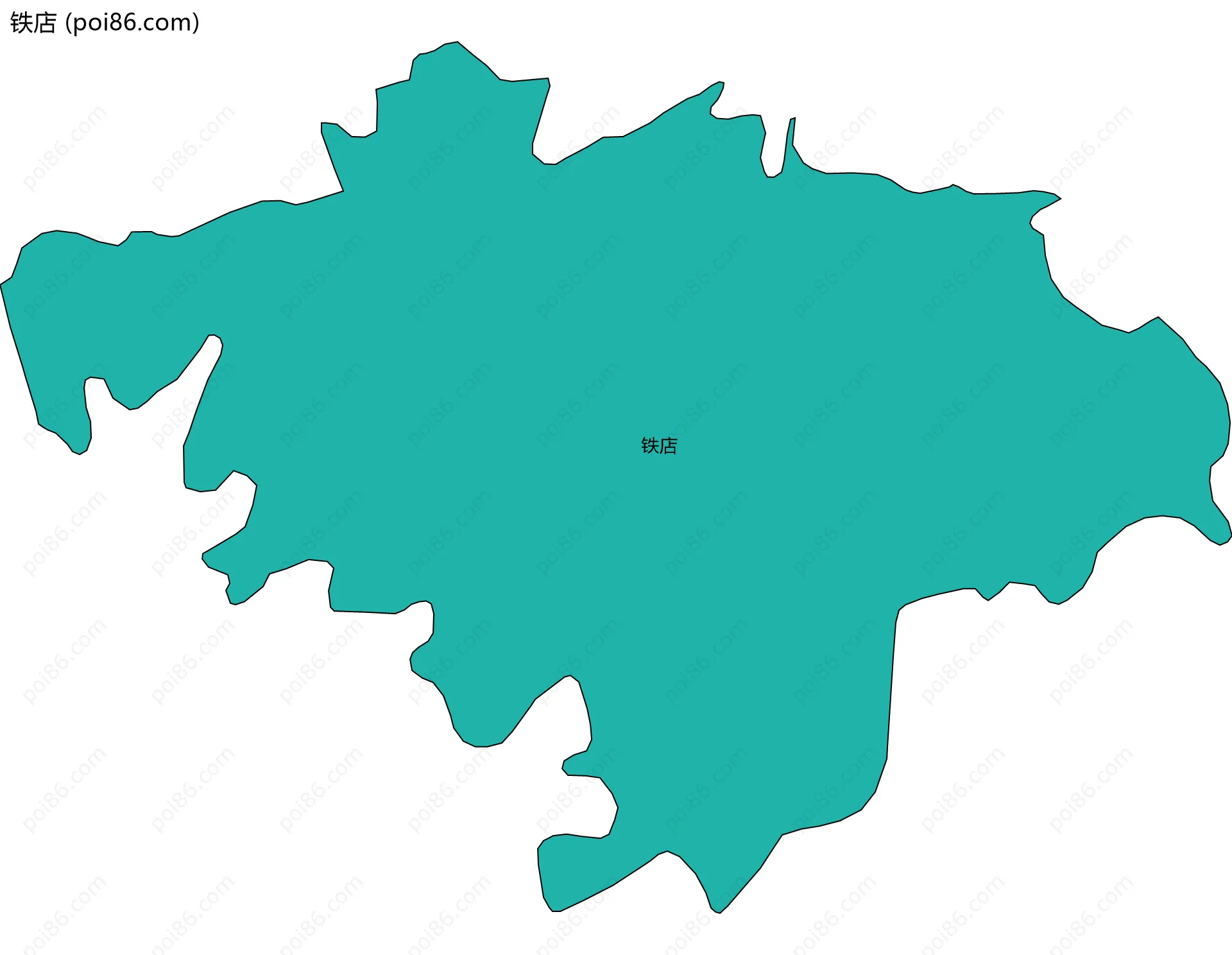铁店边界地图