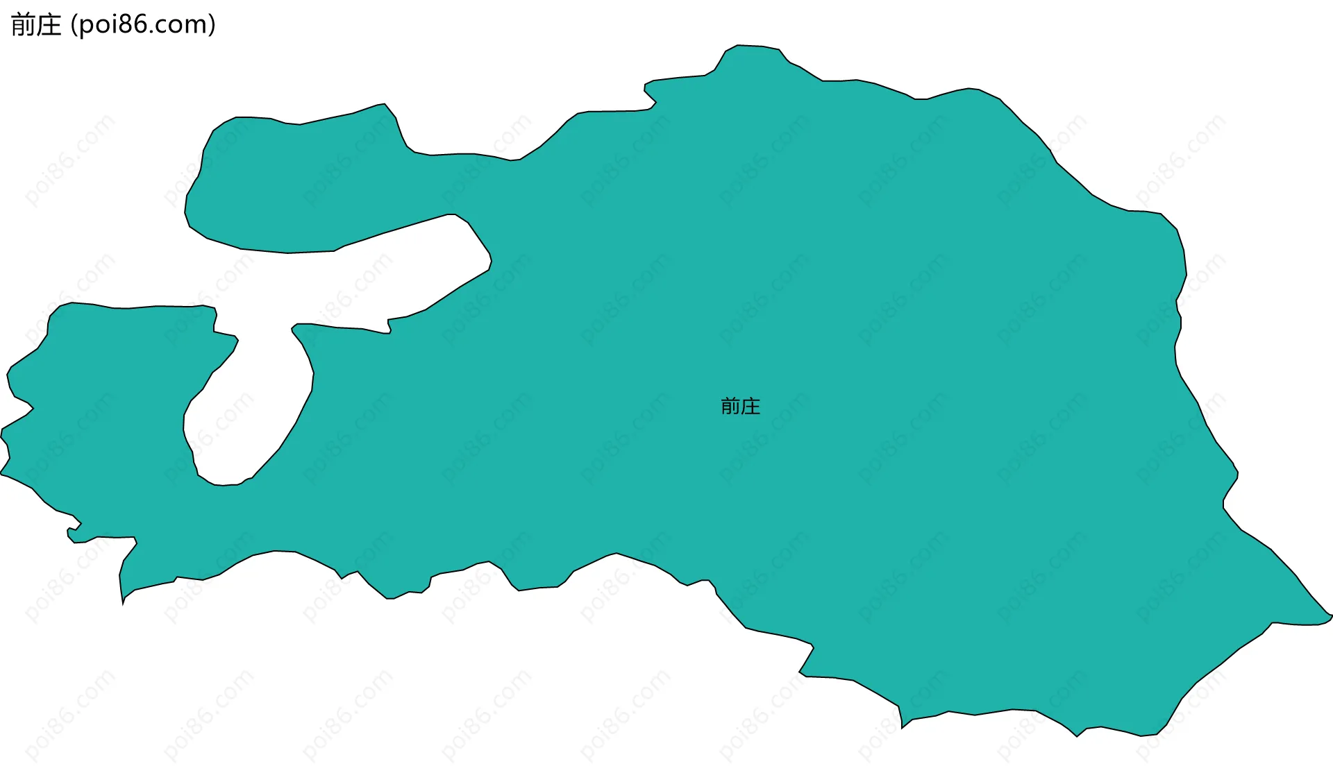 前庄边界地图