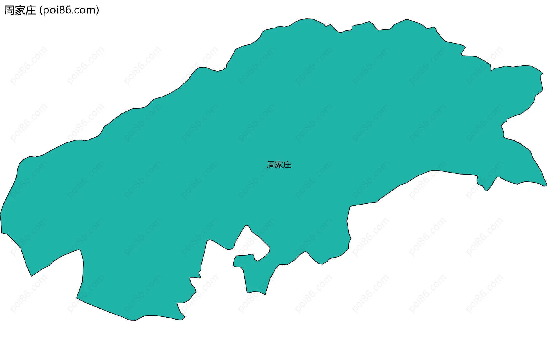 周家庄边界地图