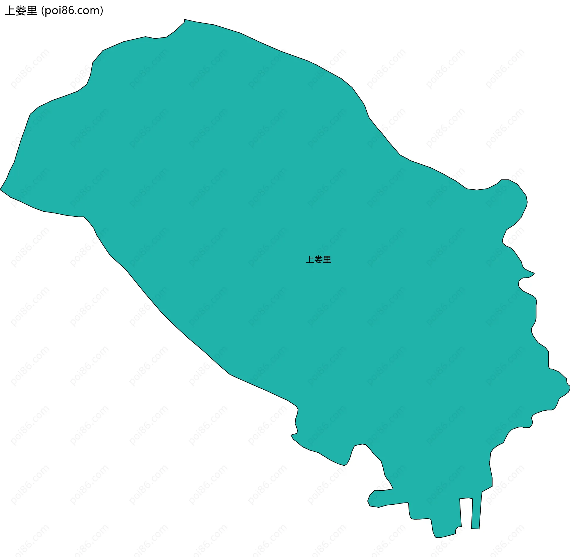 上娄里边界地图