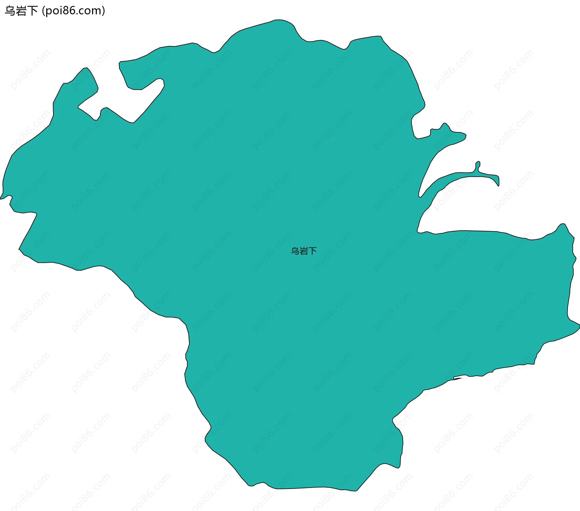 乌岩下边界地图