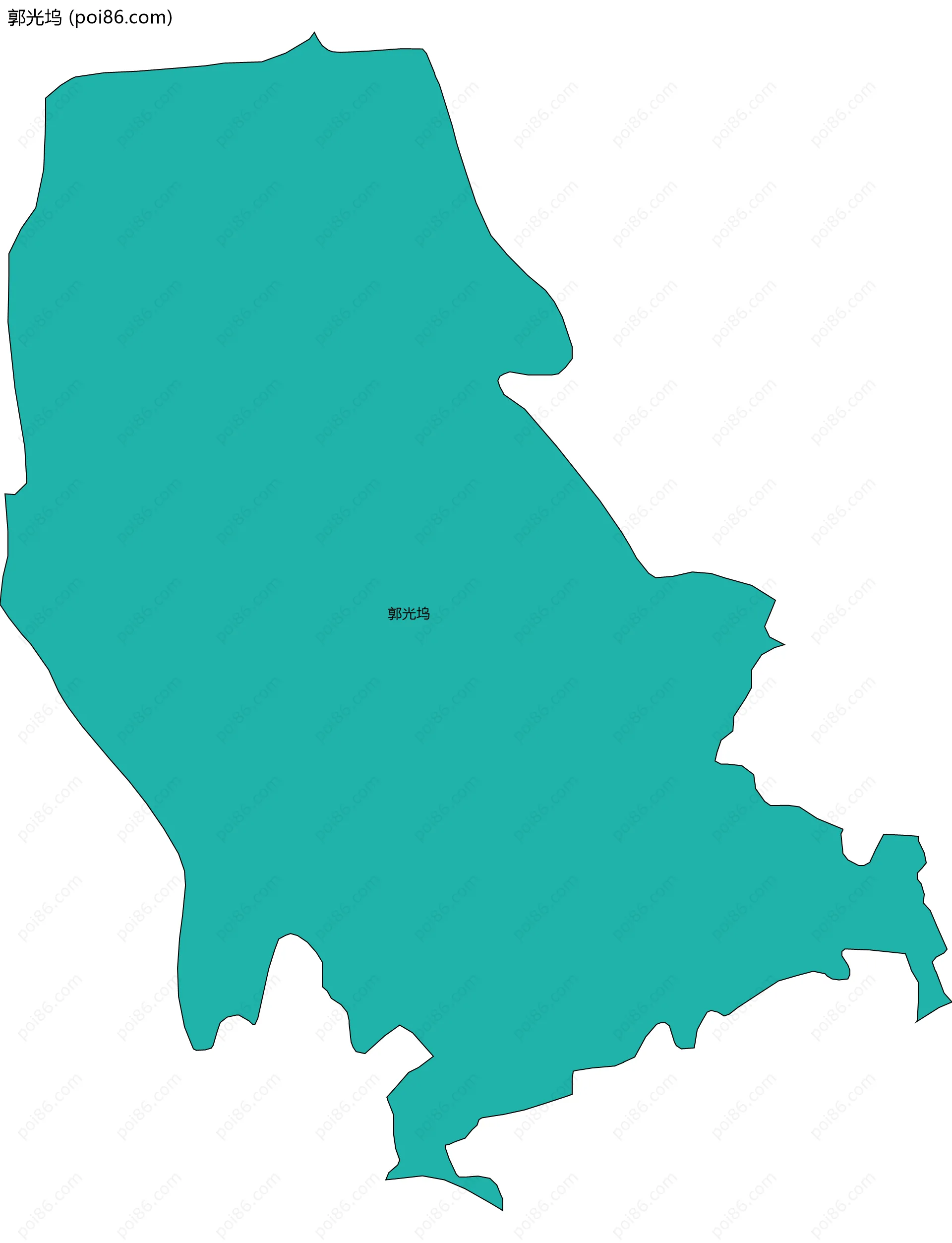 郭光坞边界地图