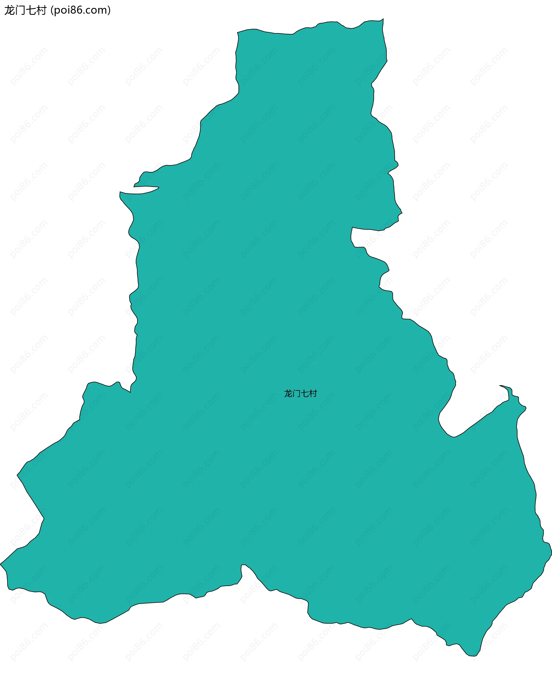 龙门七村边界地图