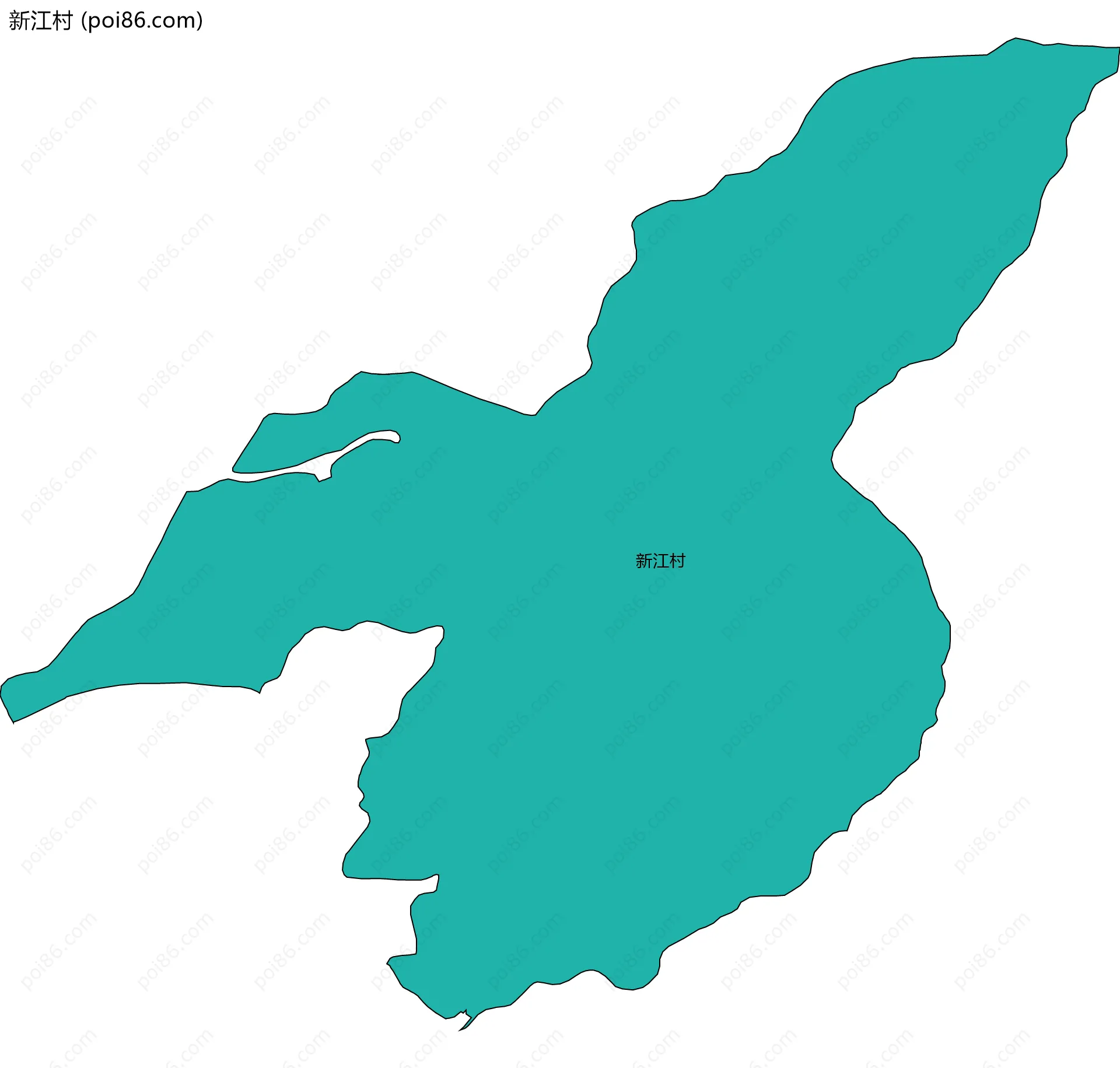 新江村边界地图