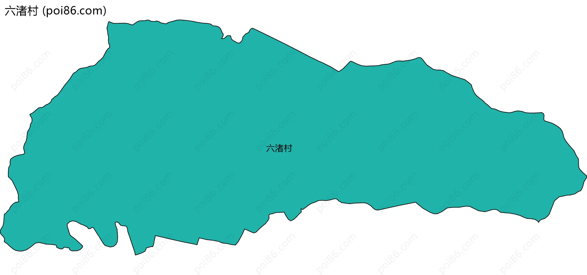 六渚村边界地图