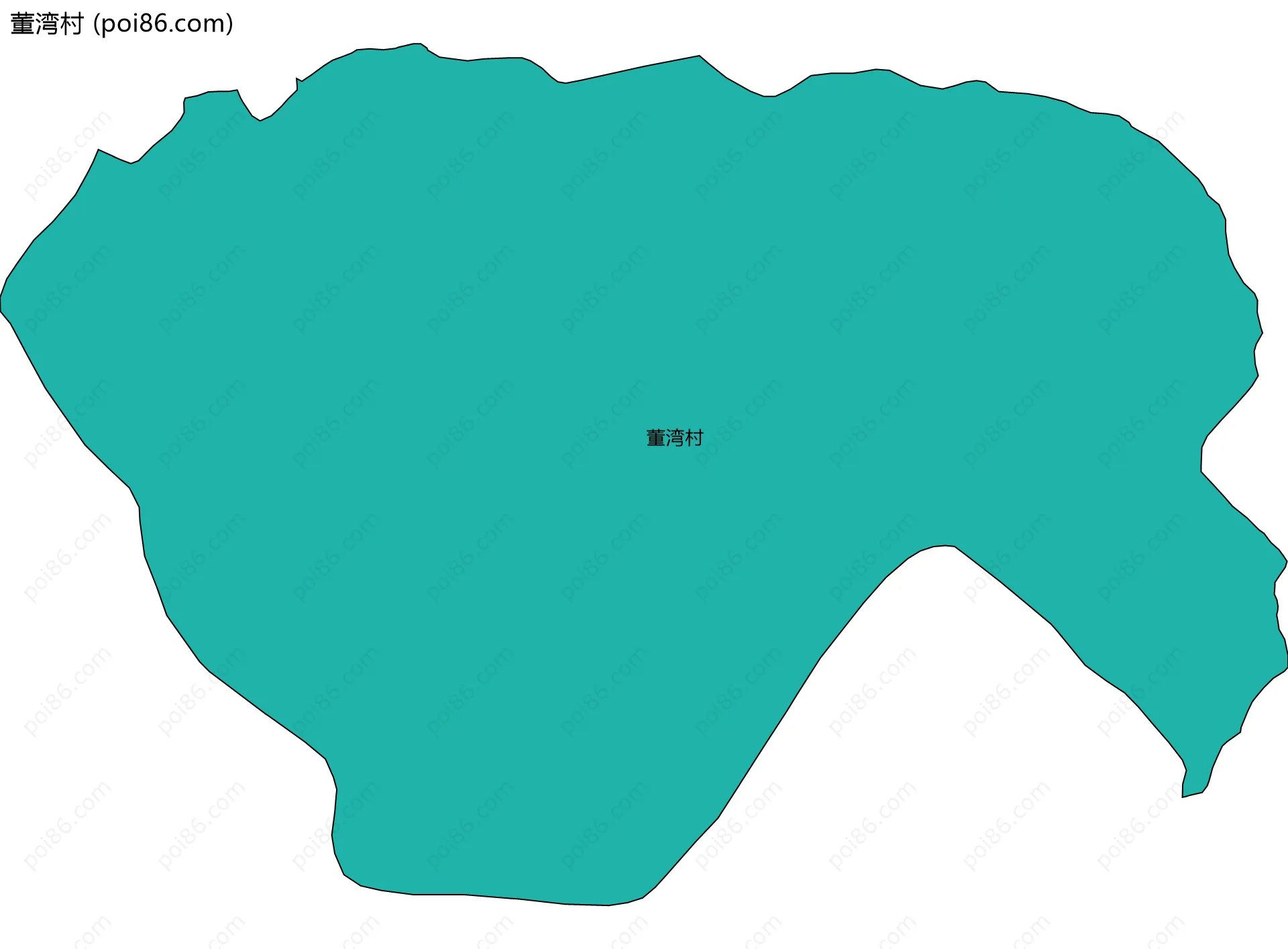 董湾村边界地图