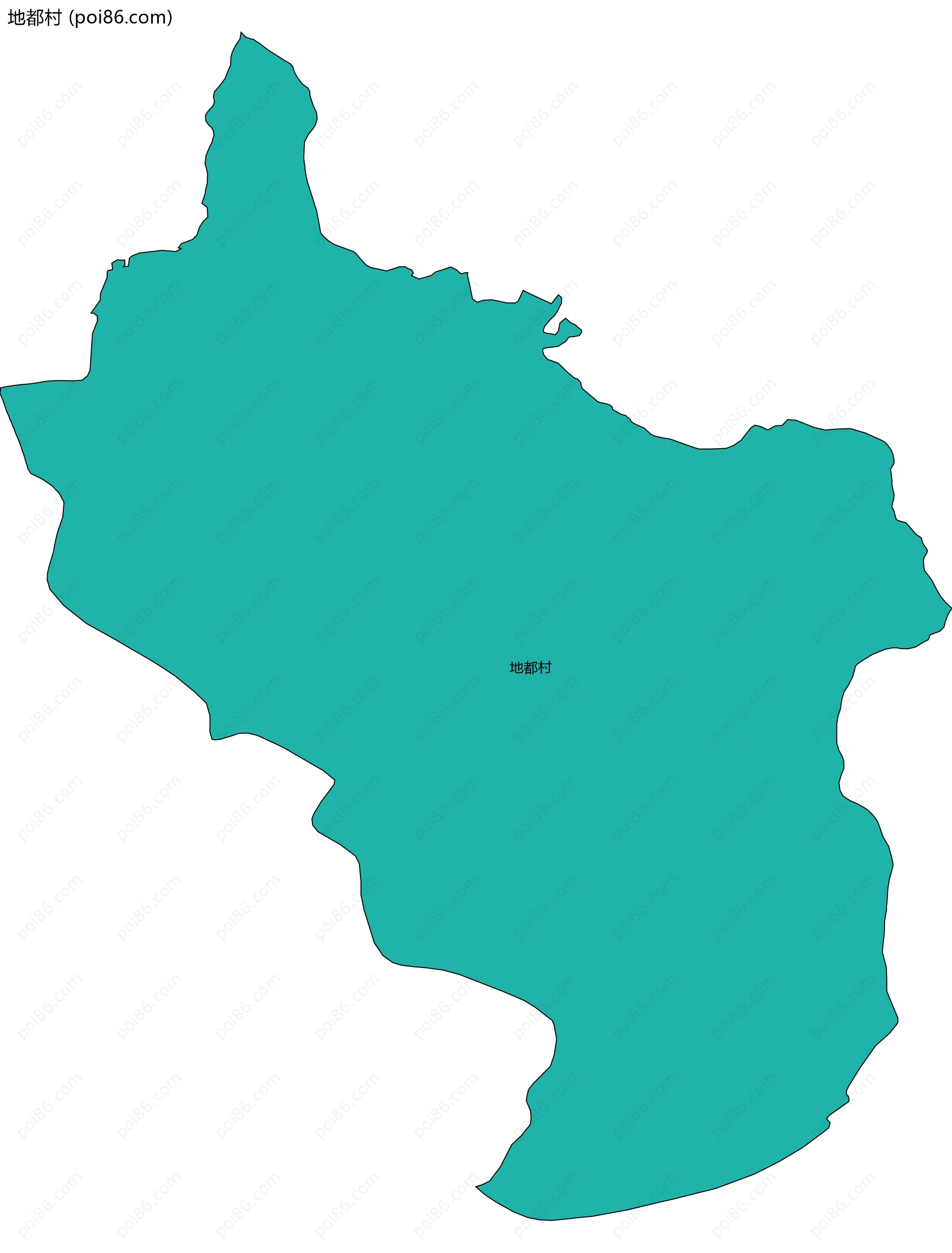 地都村边界地图