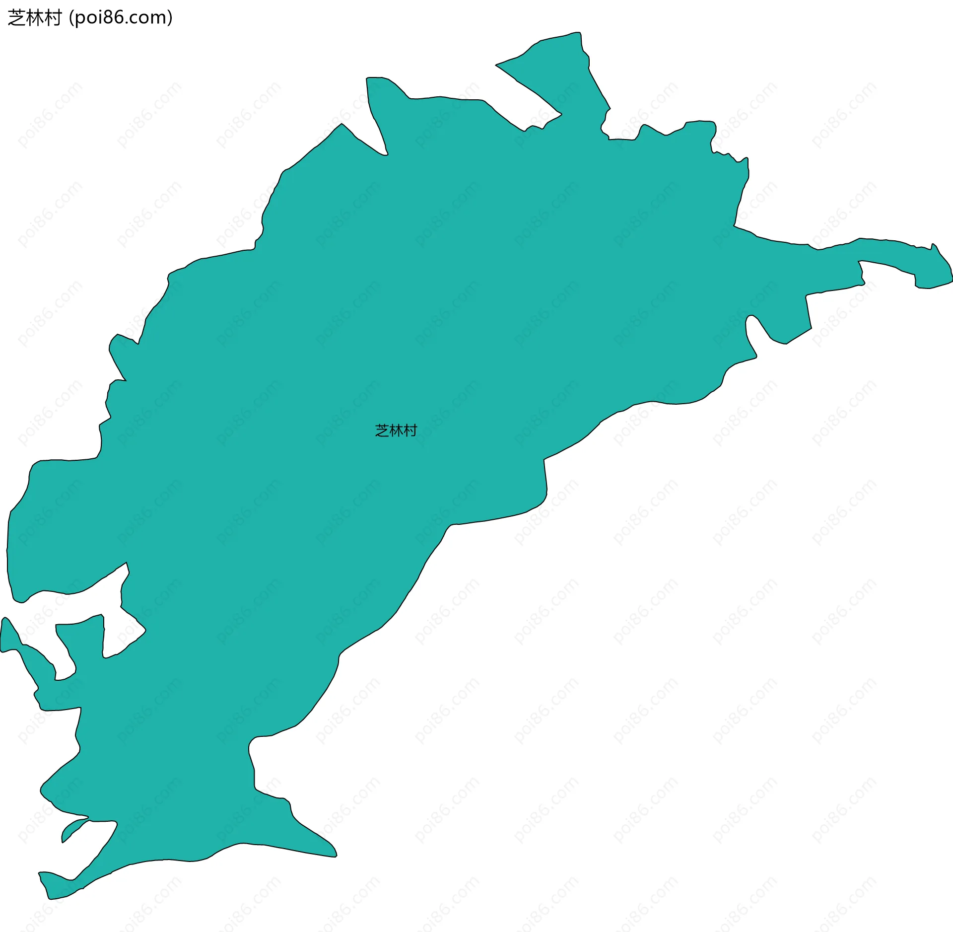 芝林村边界地图