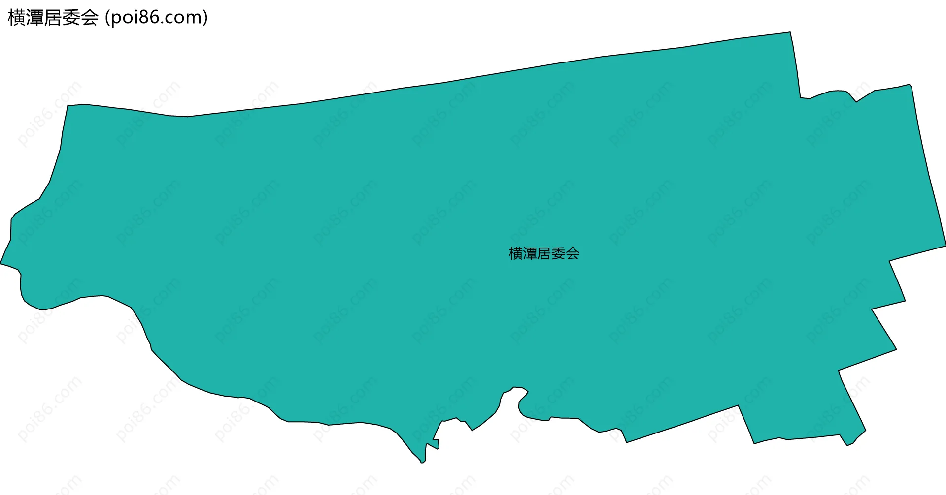 横潭居委会边界地图