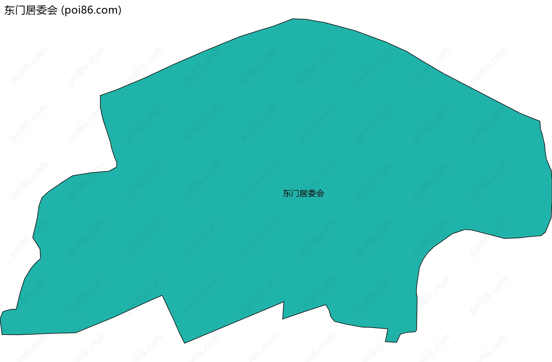 东门居委会边界地图