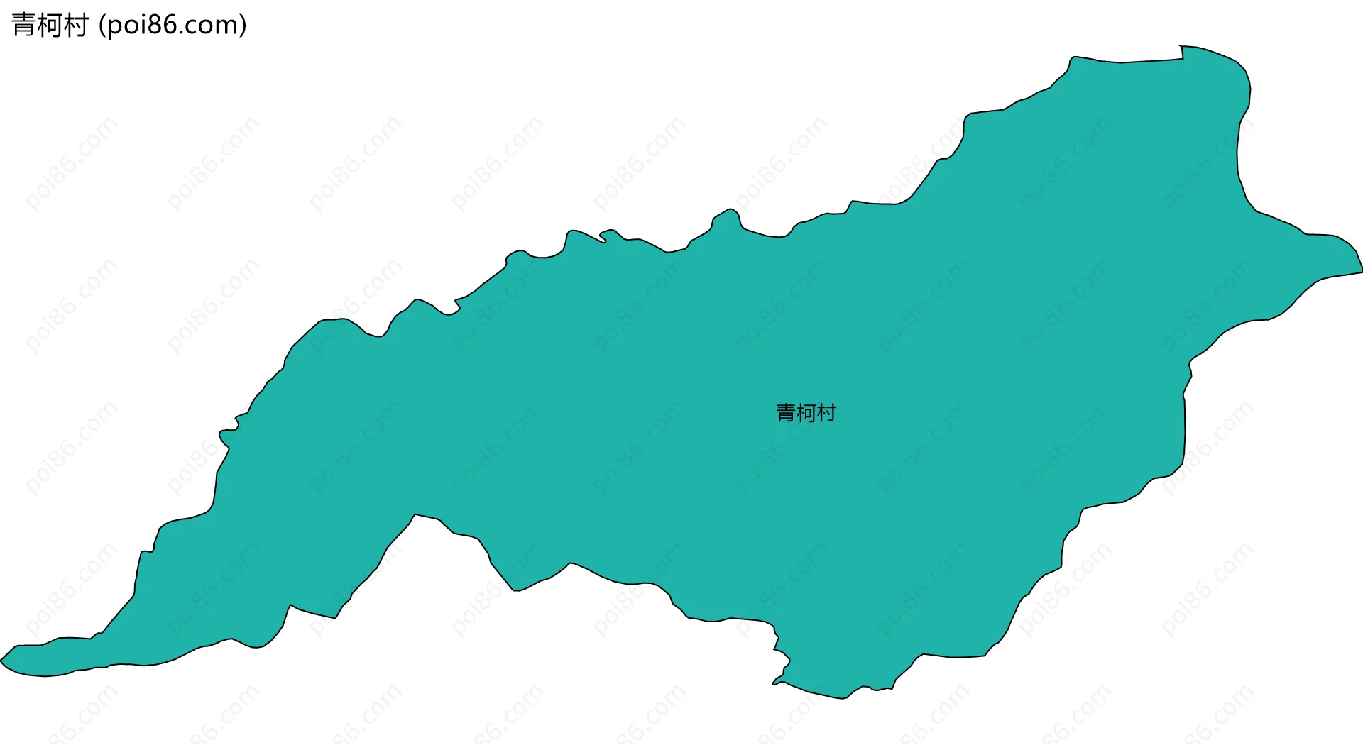 青柯村边界地图
