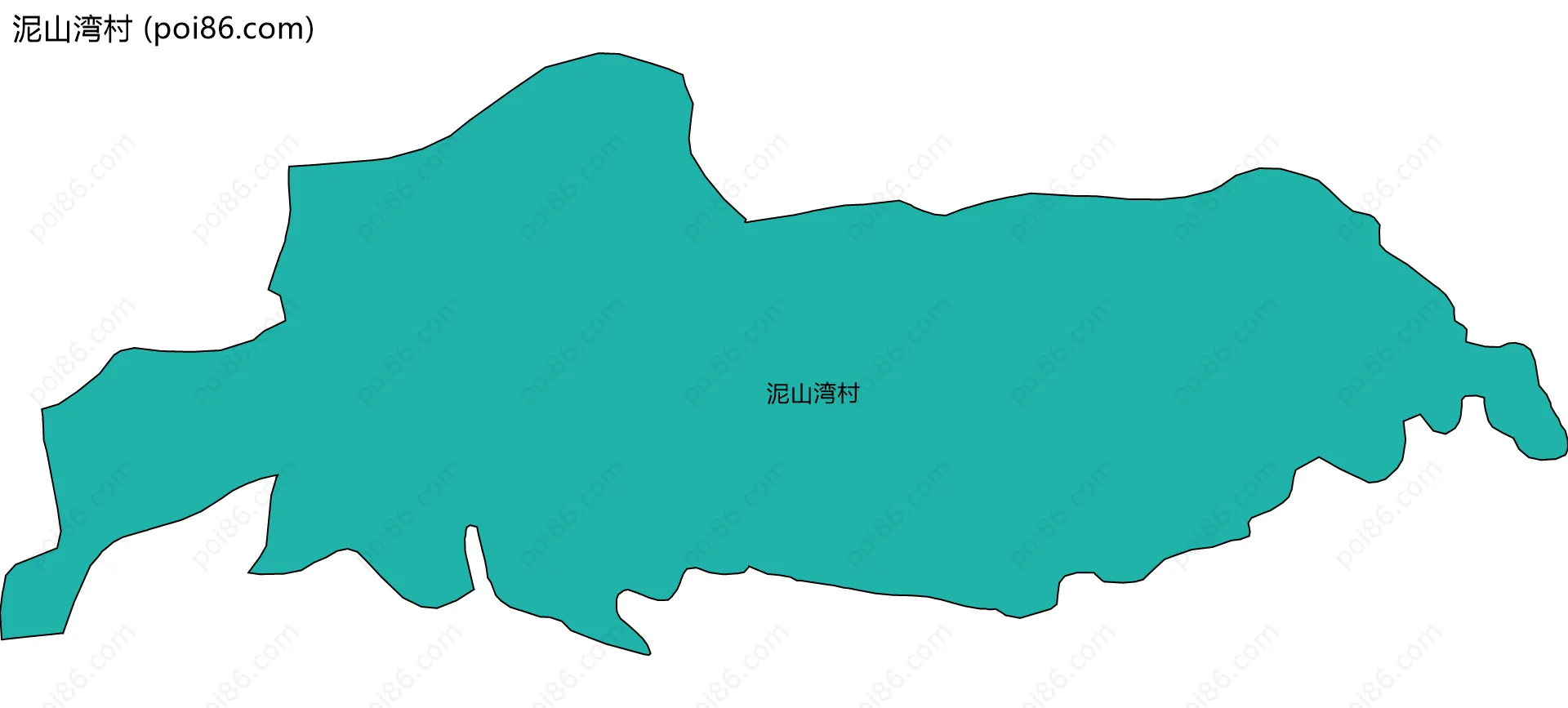 泥山湾村边界地图
