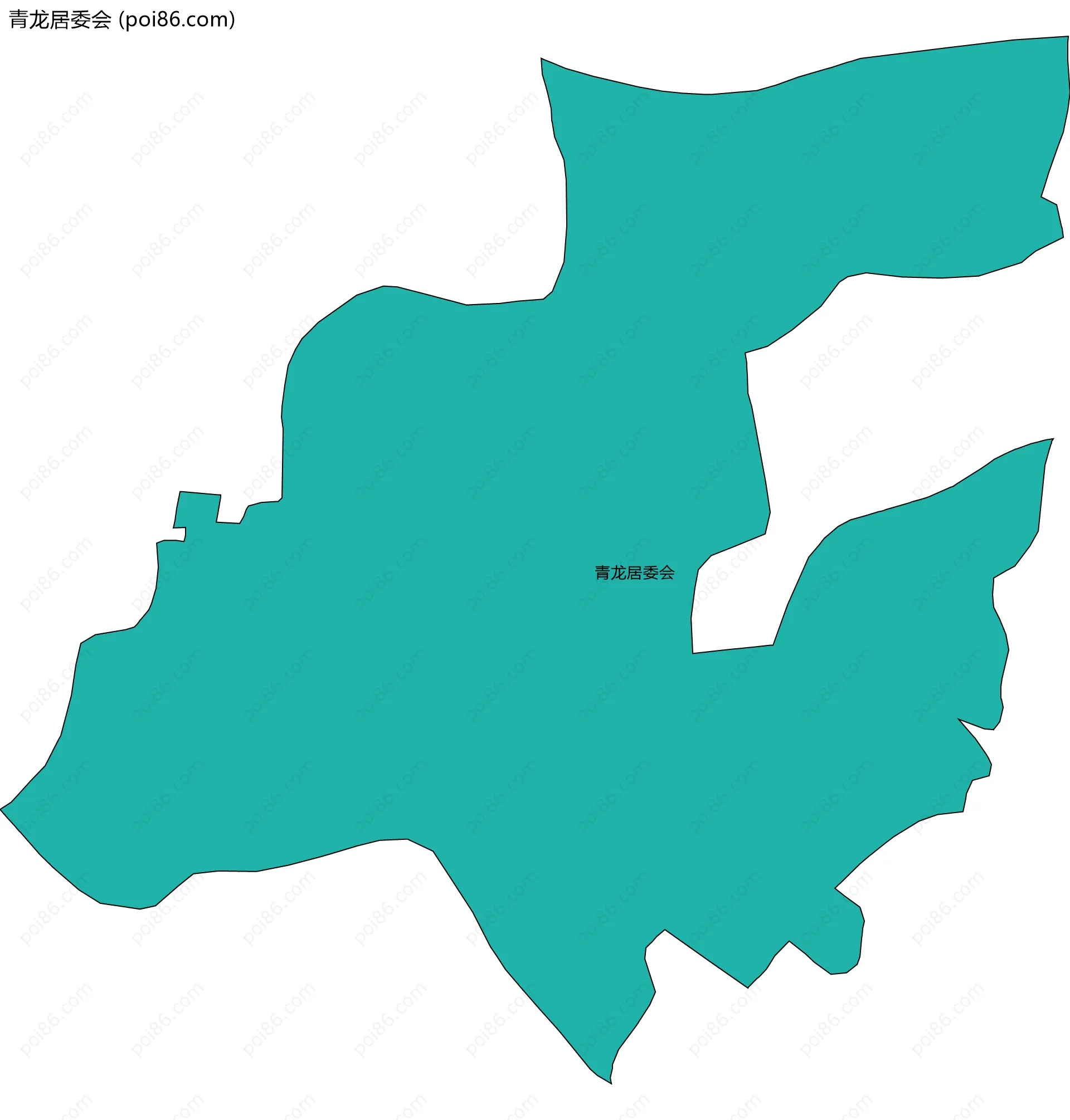 青龙居委会边界地图