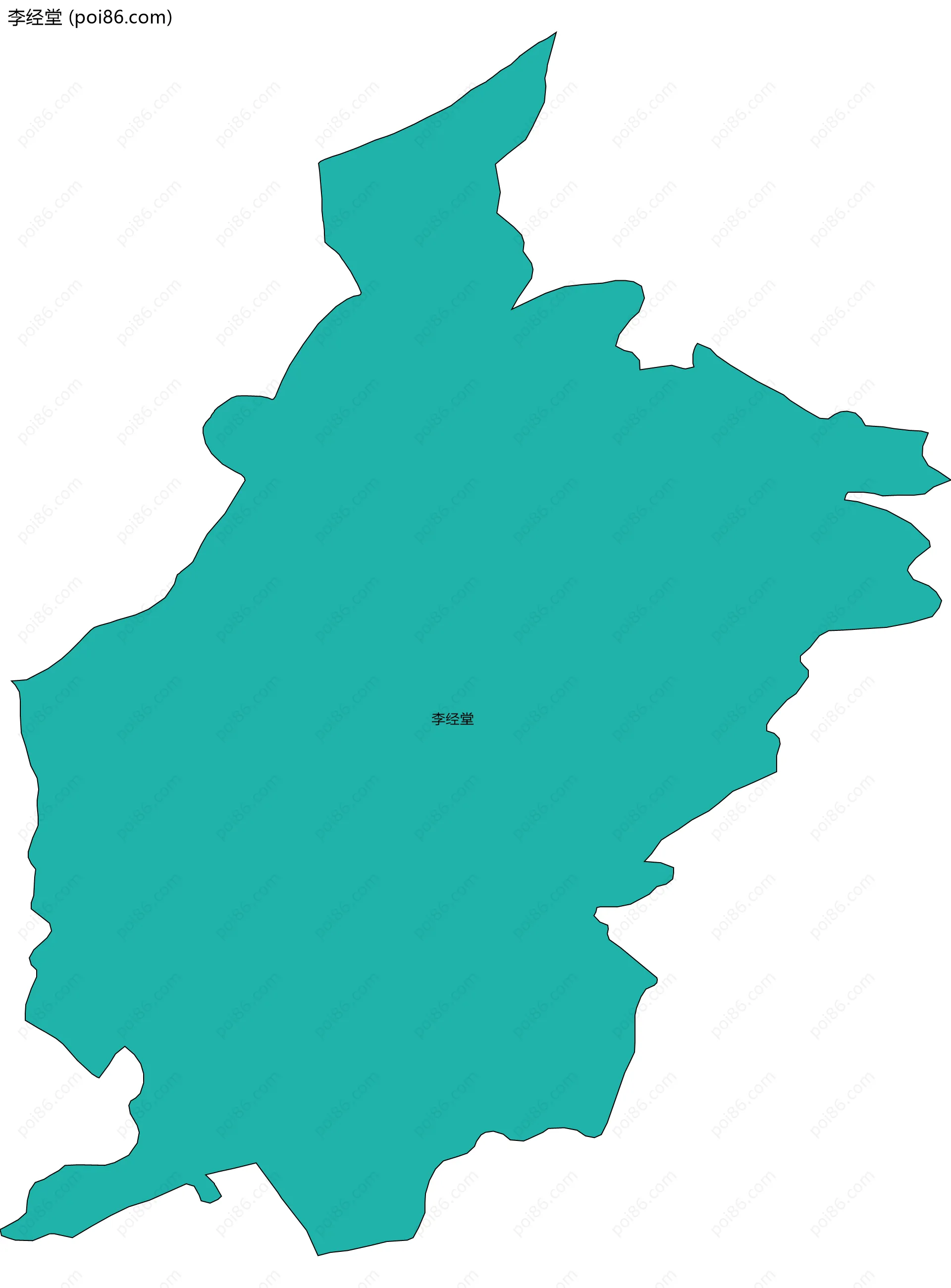 李经堂边界地图