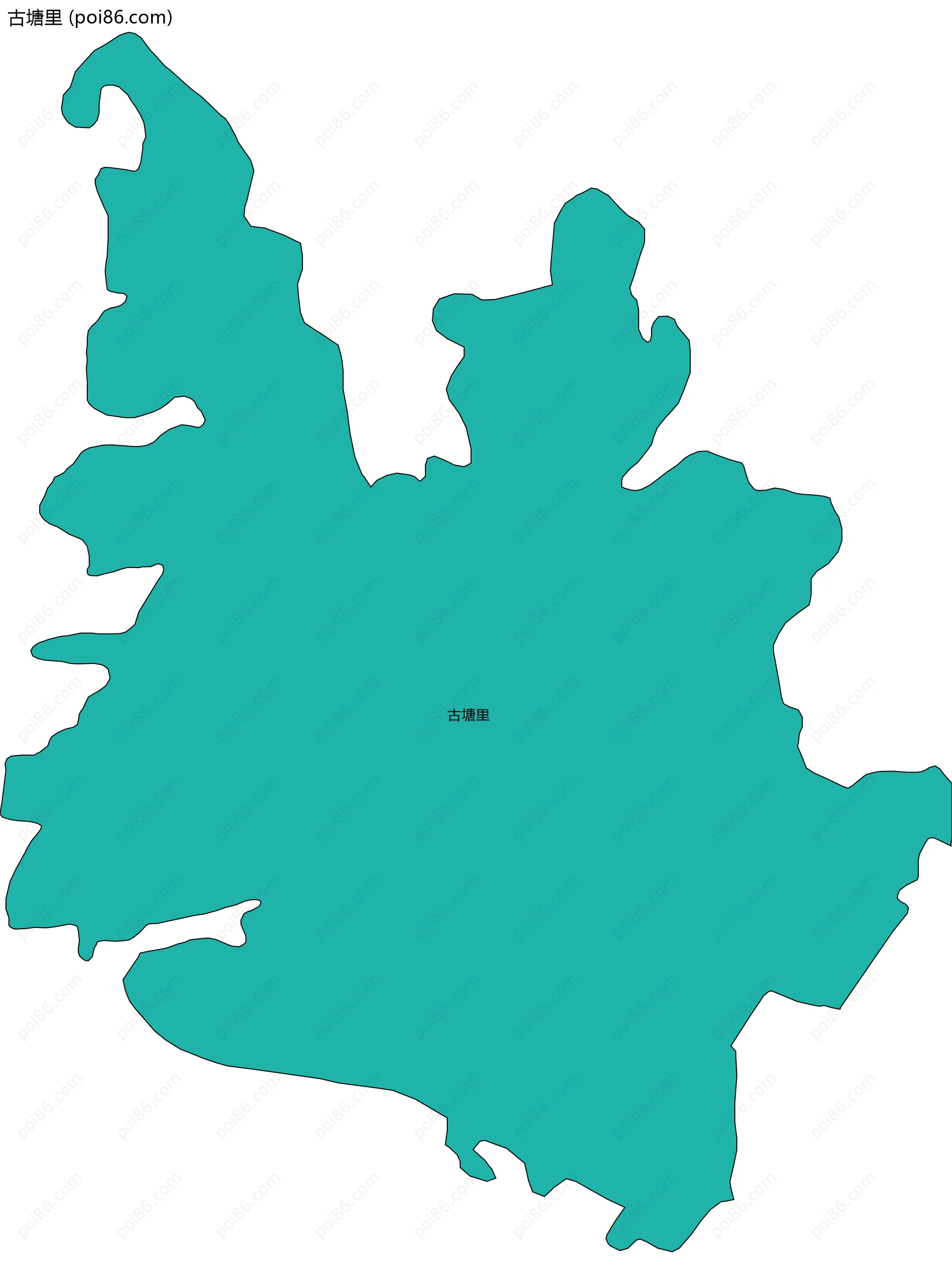 古塘里边界地图