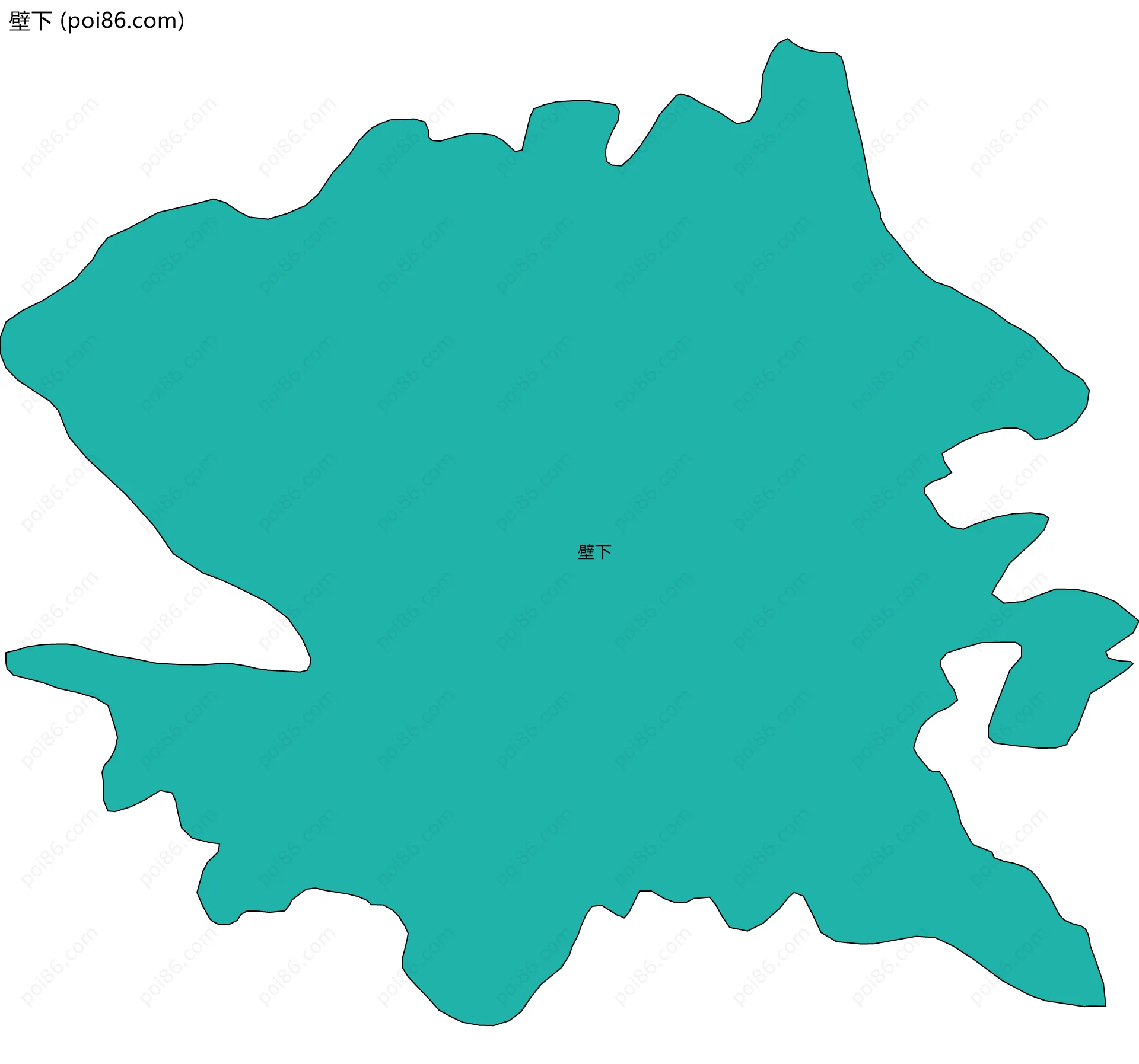 壁下边界地图