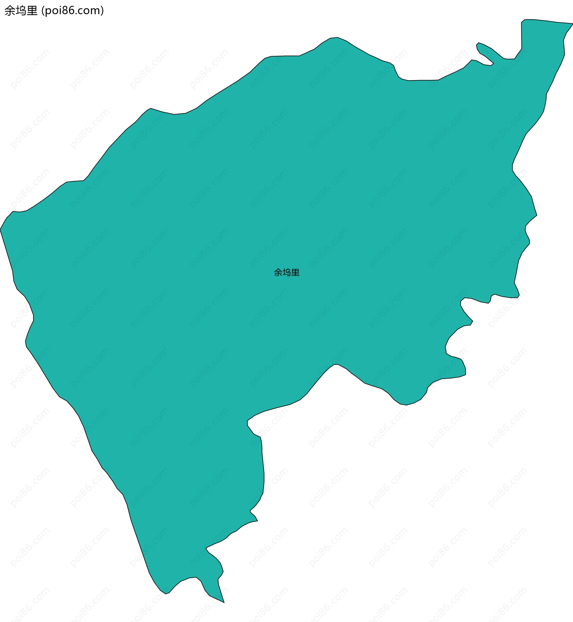 余坞里边界地图