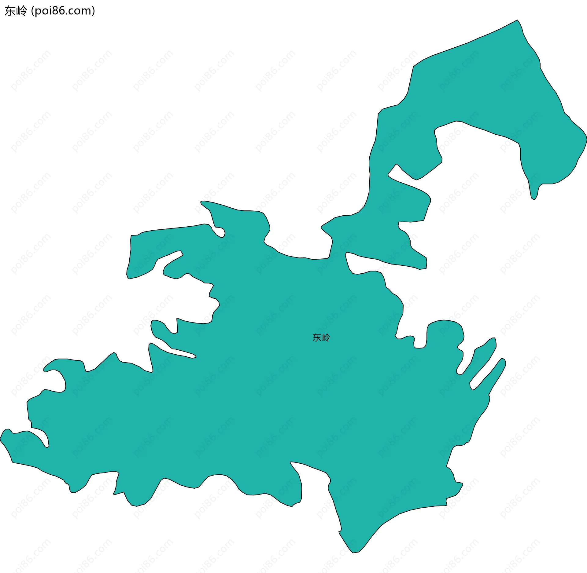 东岭边界地图
